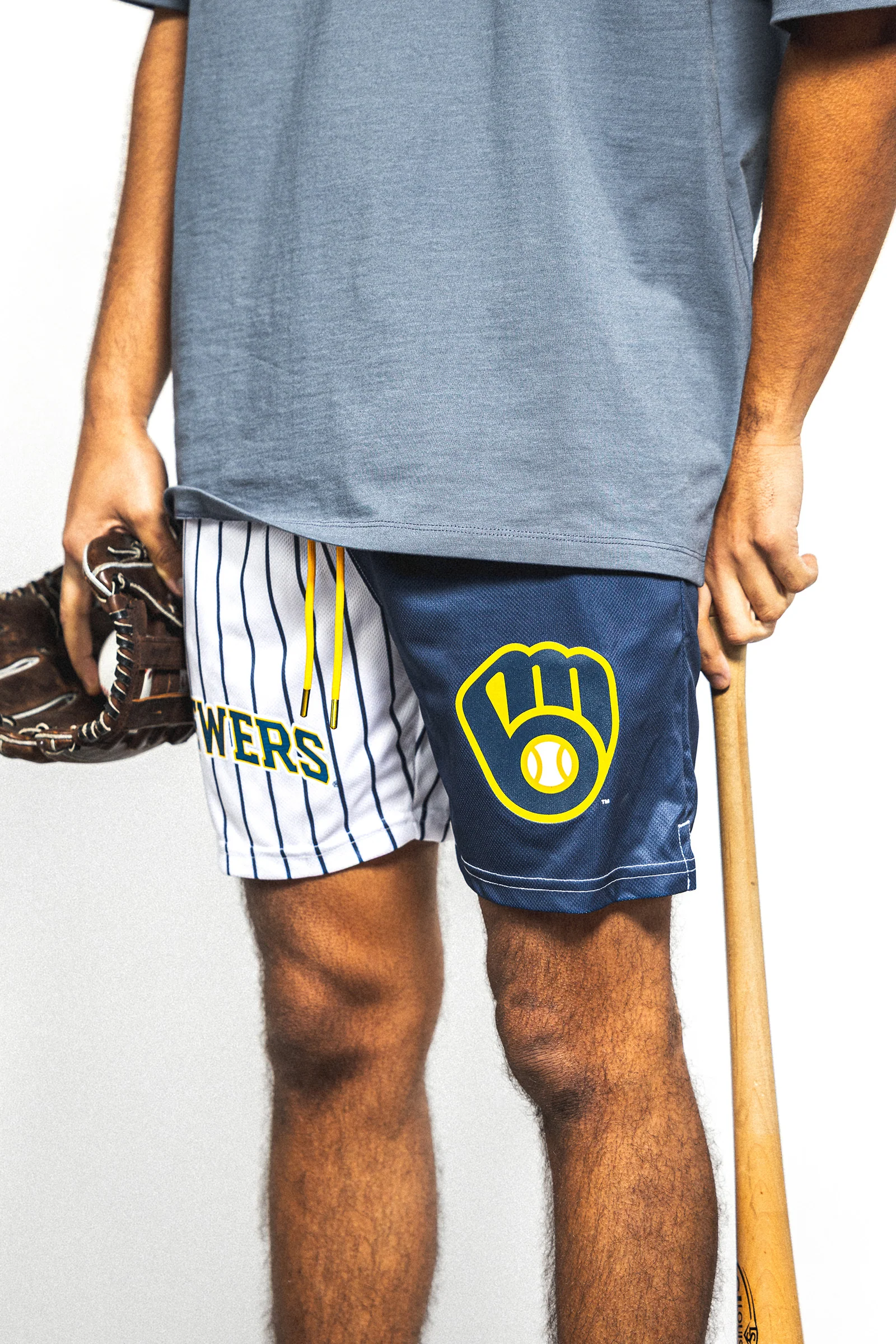 Home Away Diamond Air Mesh Shorts - Milwaukee Brewers - Image 6