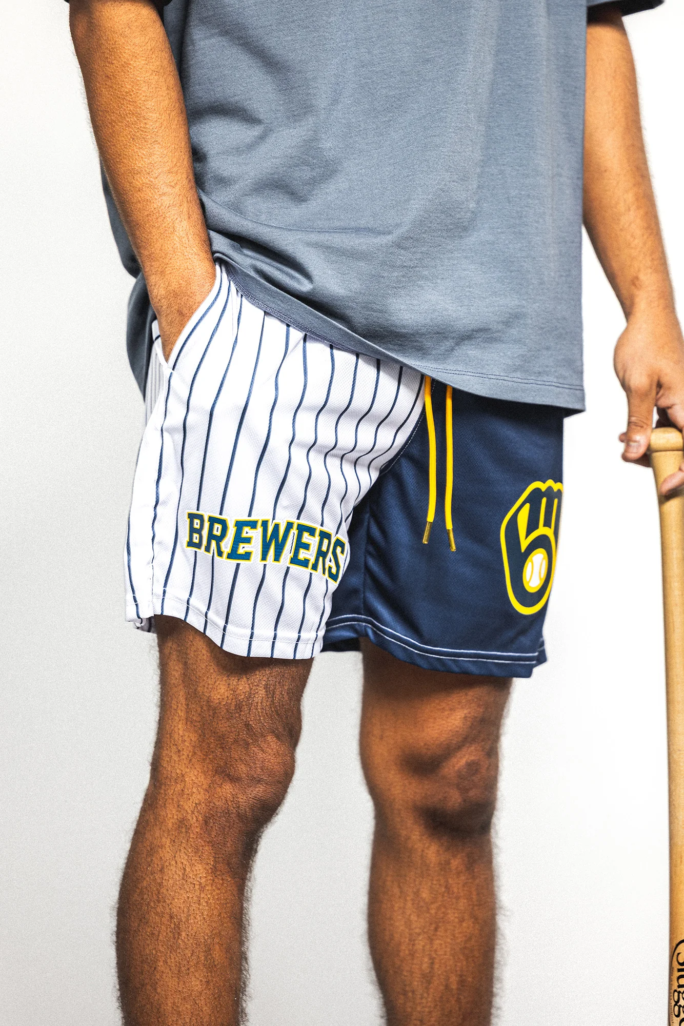 Home Away Diamond Air Mesh Shorts - Milwaukee Brewers - Image 7