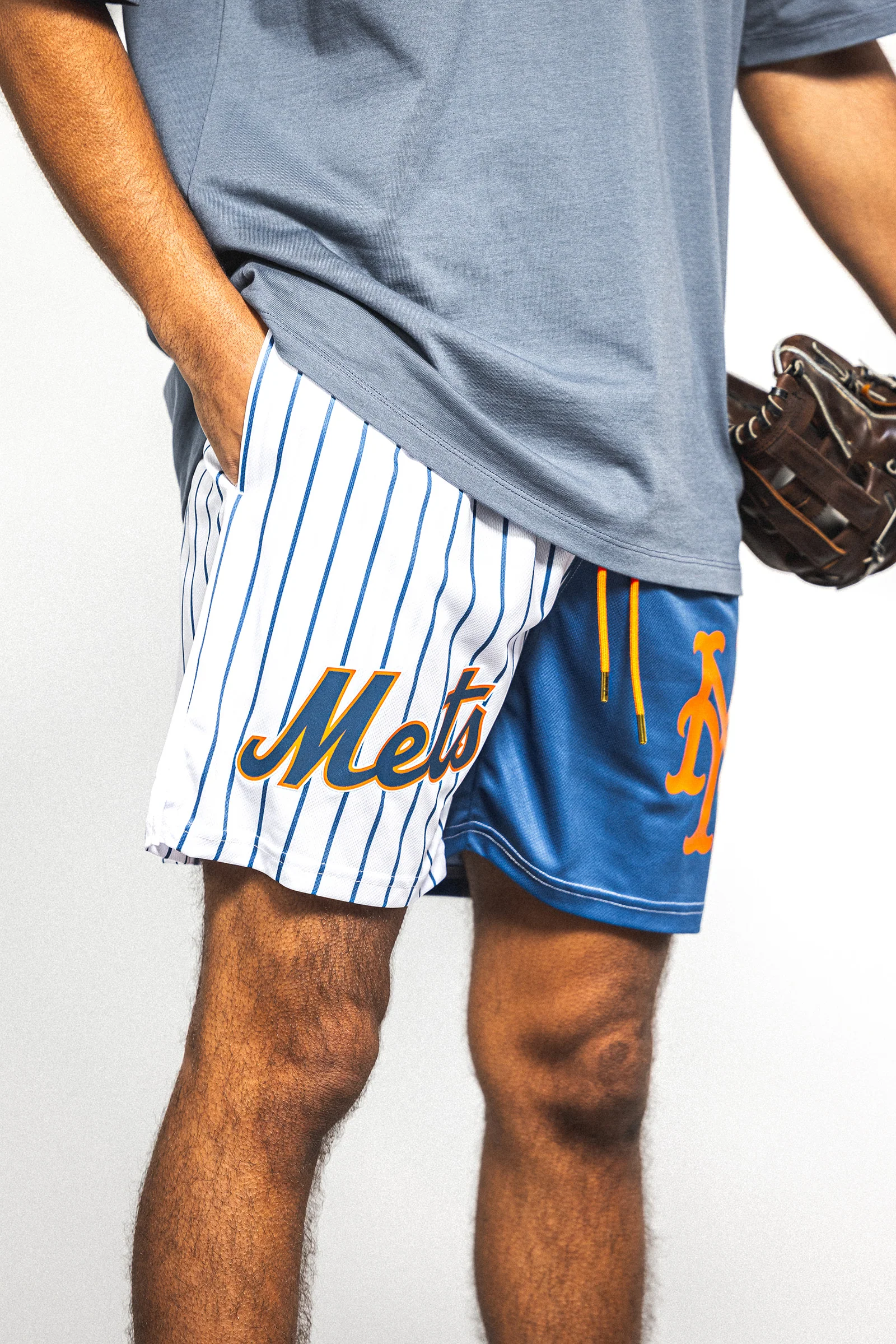 Home Away Diamond Air Mesh Shorts - New York Mets - Image 7