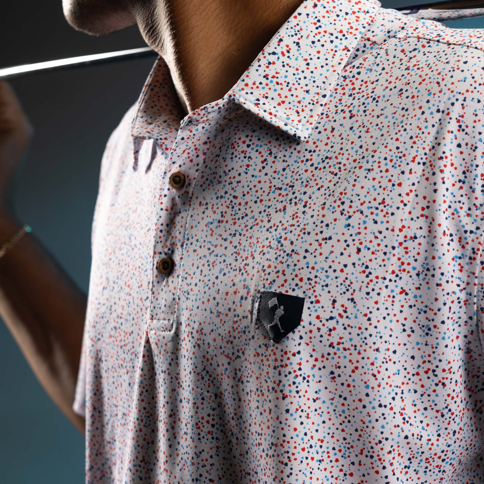 Home Plate Splatter - Four Hitter Polo - Image 6