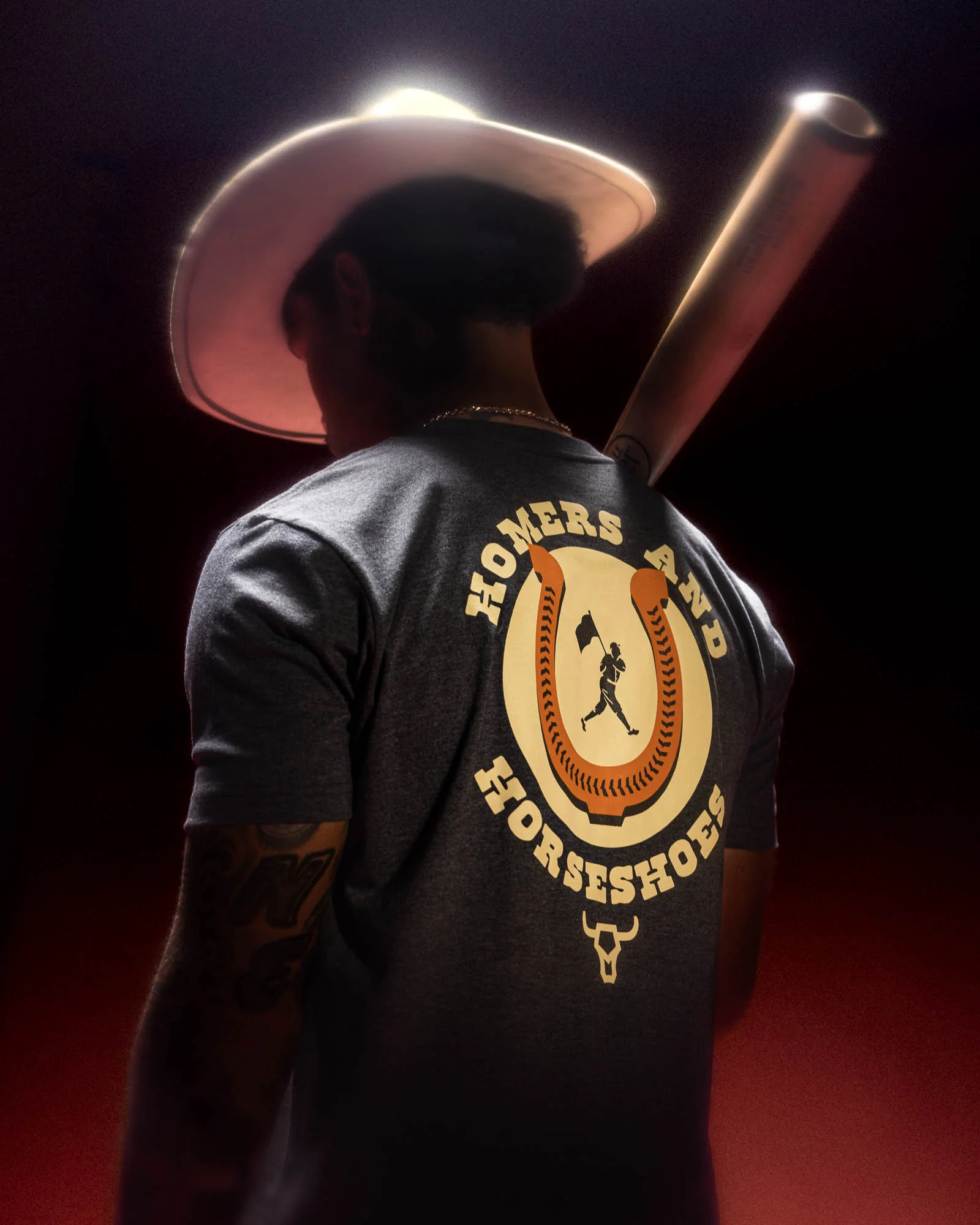 Homers and Horseshoes T-Shirt - Charcoal - Image 5