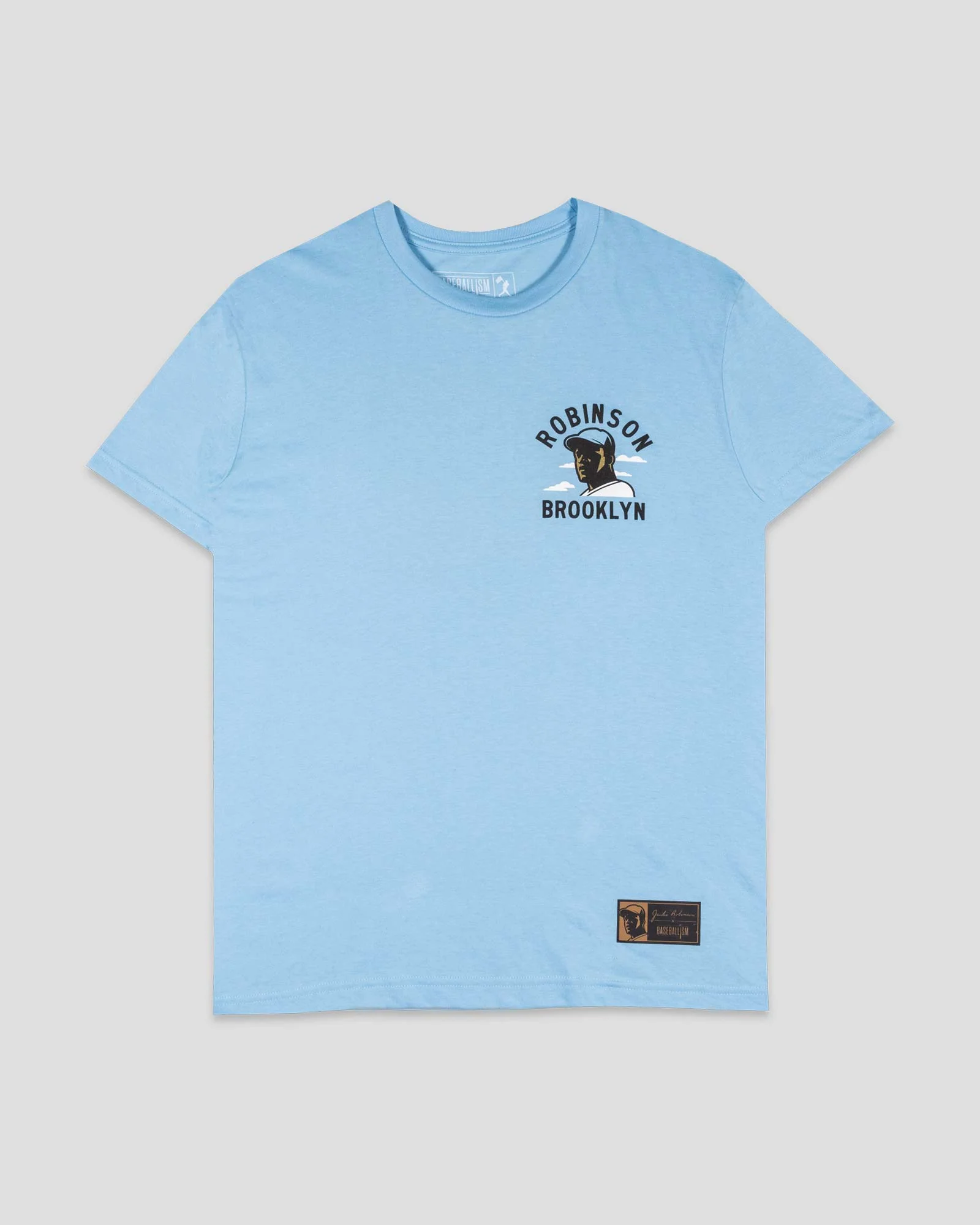 Jackie Robinson Front Page T-Shirt - Light Blue - Image 2