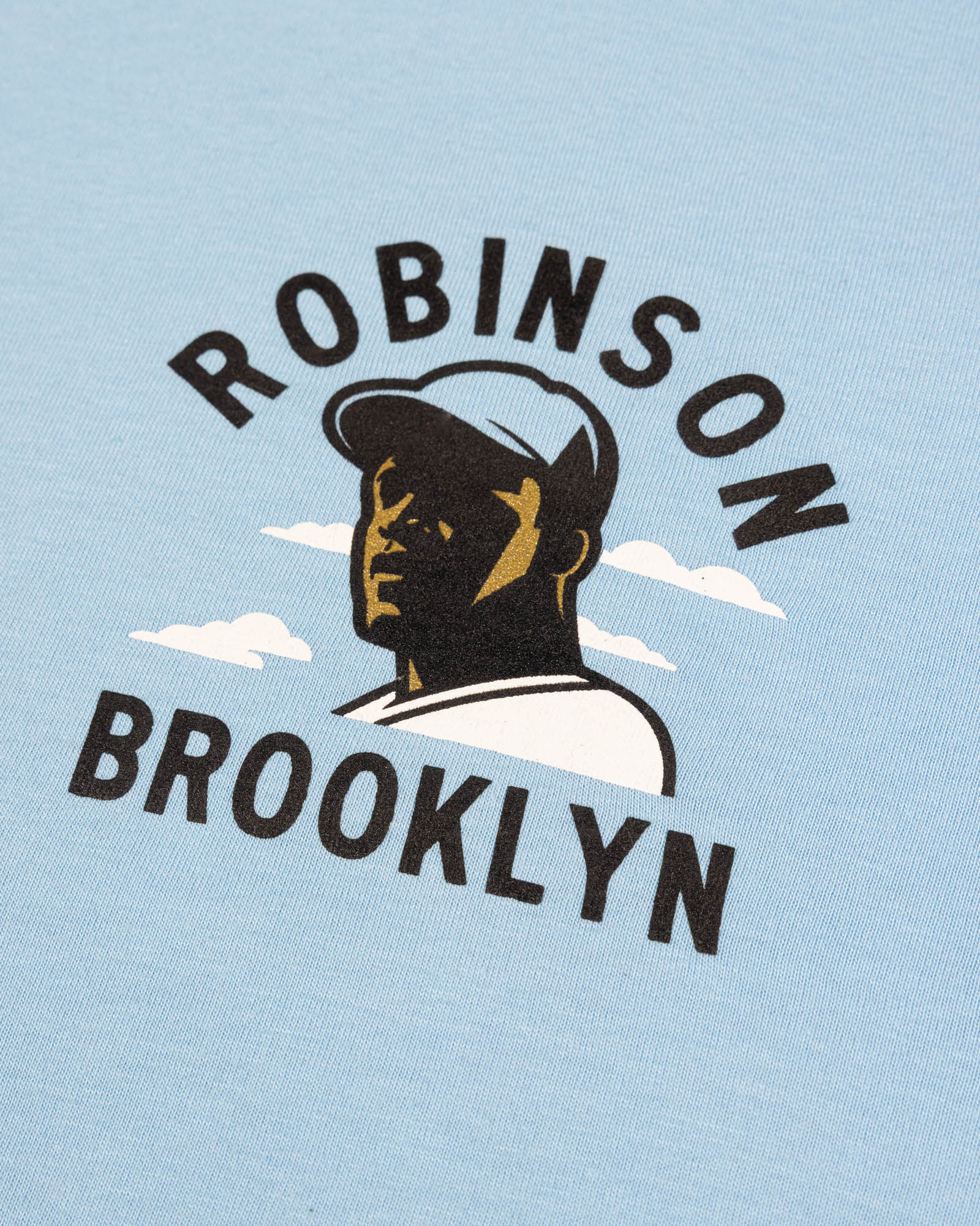 Jackie Robinson Front Page T-Shirt - Light Blue - Image 5