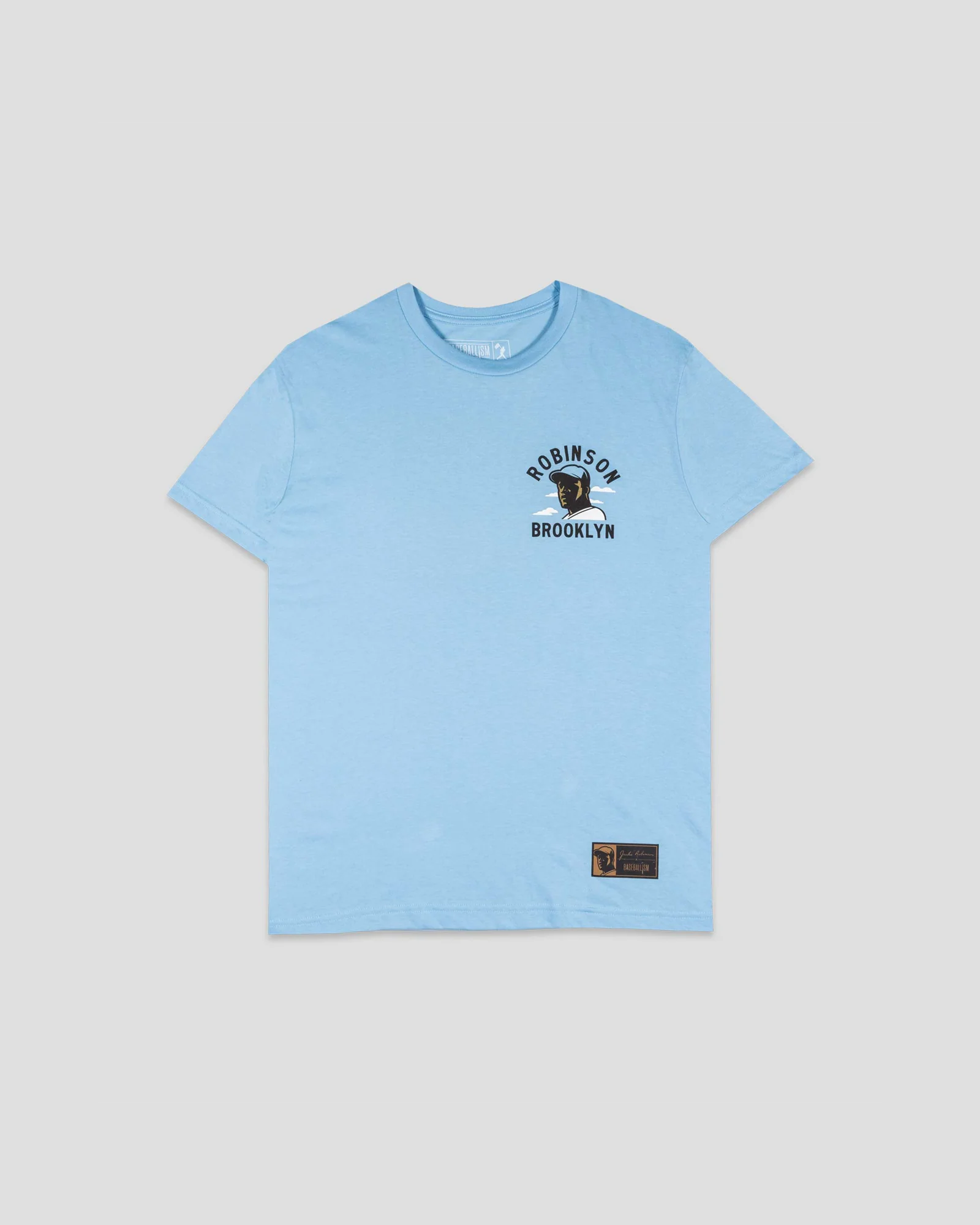Jackie Robinson Front Page T-Shirt (Light Blue) - Youth