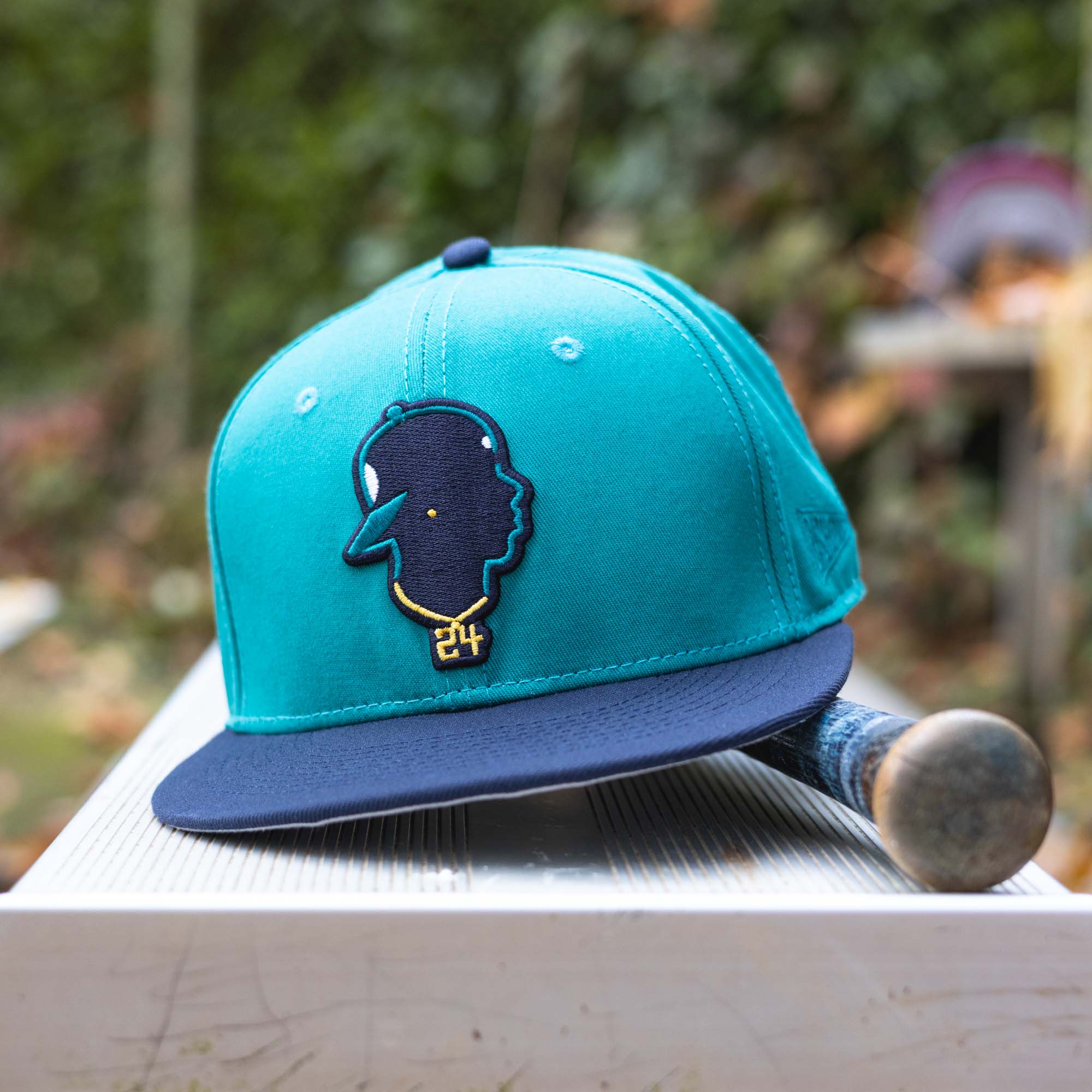 Junior's Silhouette Cap (Teal) - Ken Griffey Jr. Collection - Image 7