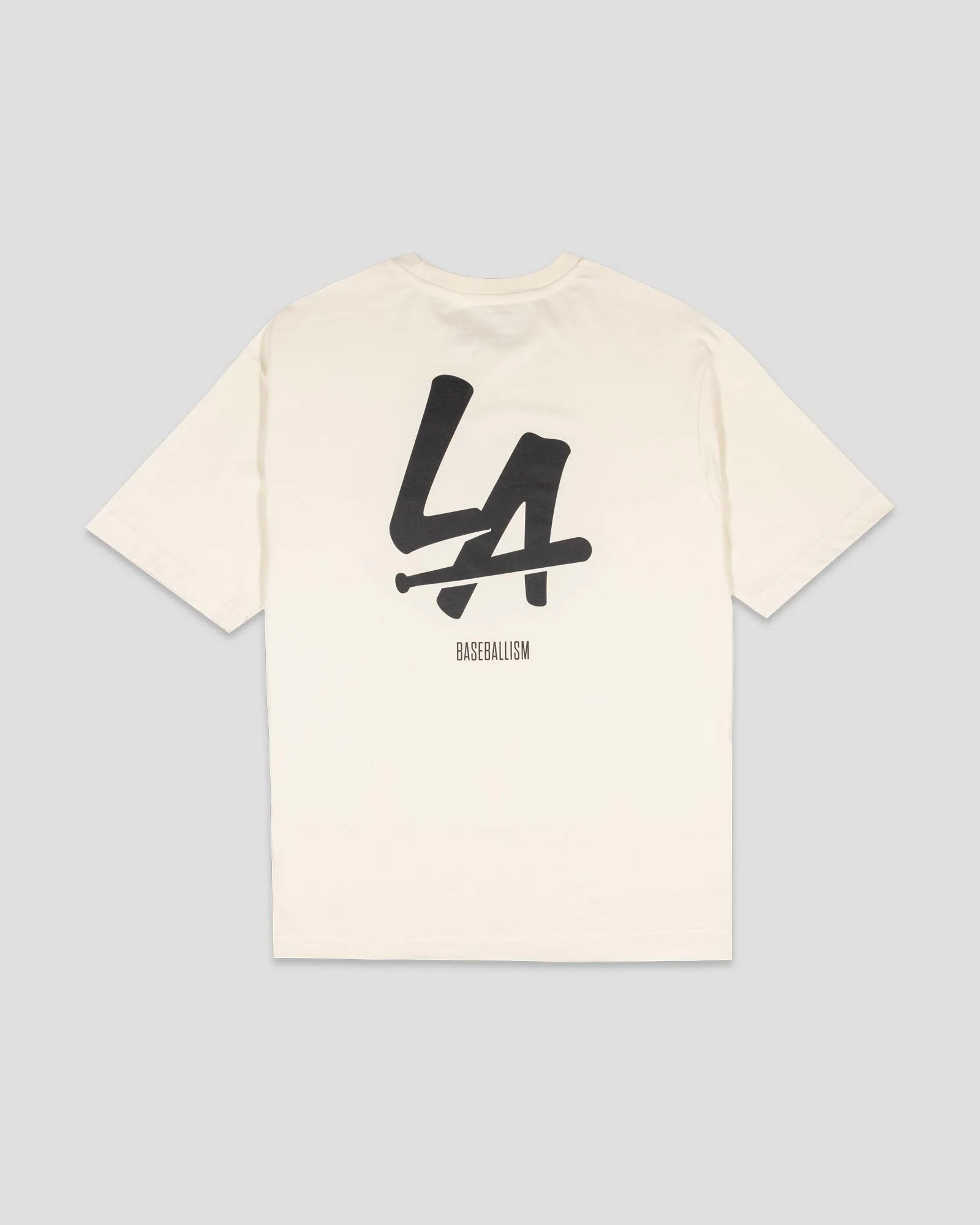 LA Bat Pima Cotton T-Shirt (Cream) - Image 2