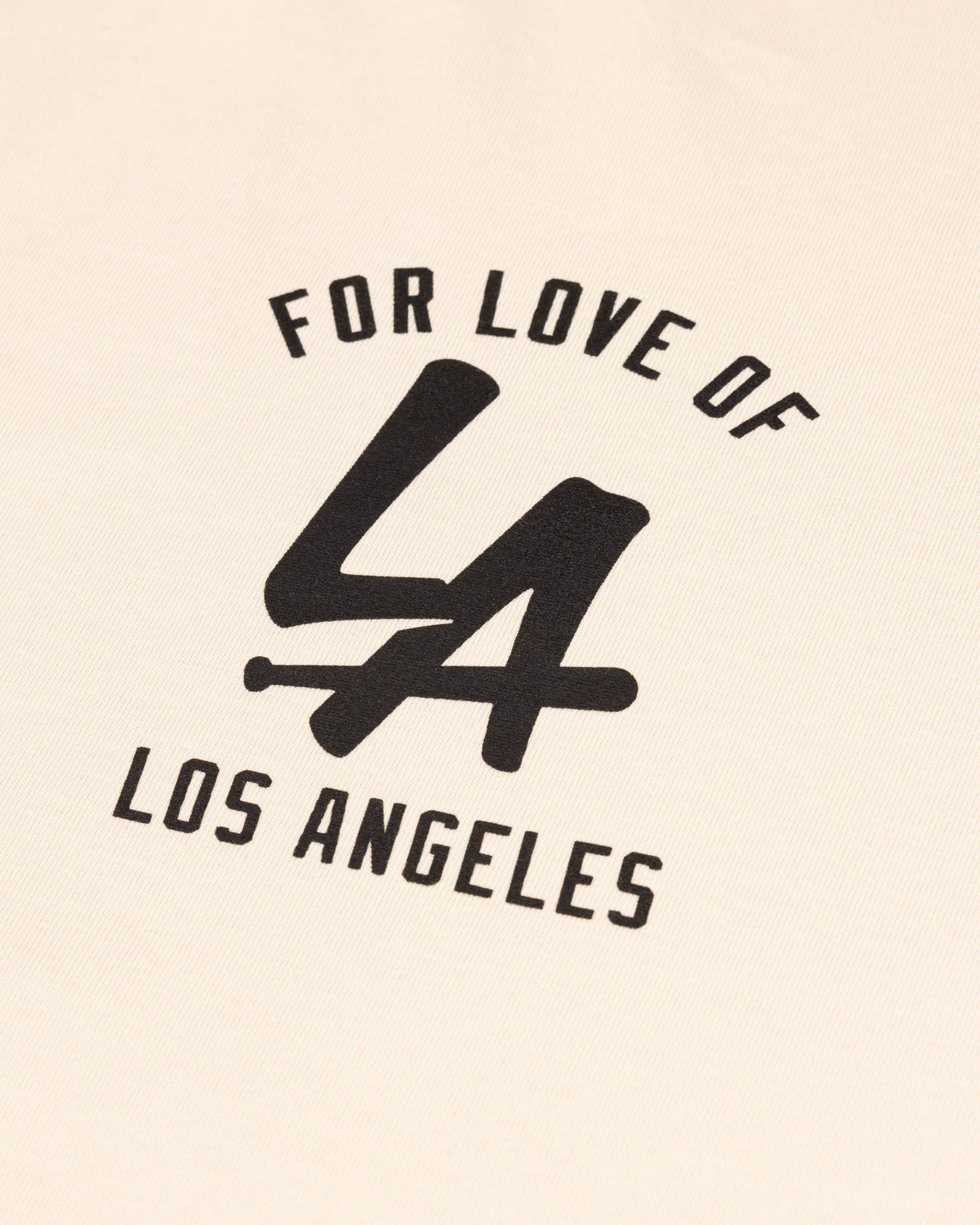 LA Bat Pima Cotton T-Shirt (Cream) - Image 3