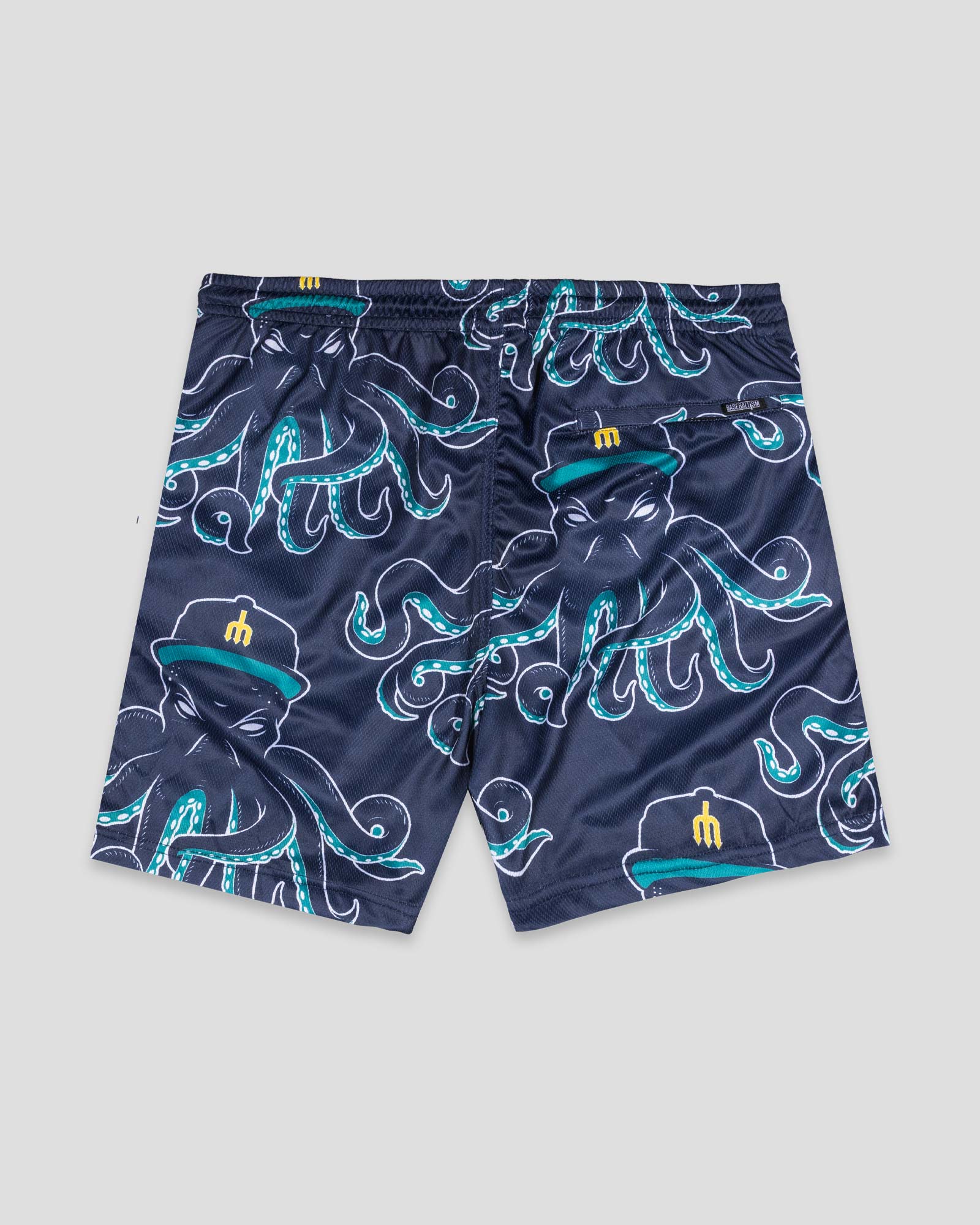 Mariners Monster Diamond Air Mesh Shorts (Navy) - Seattle Mariners - Image 2