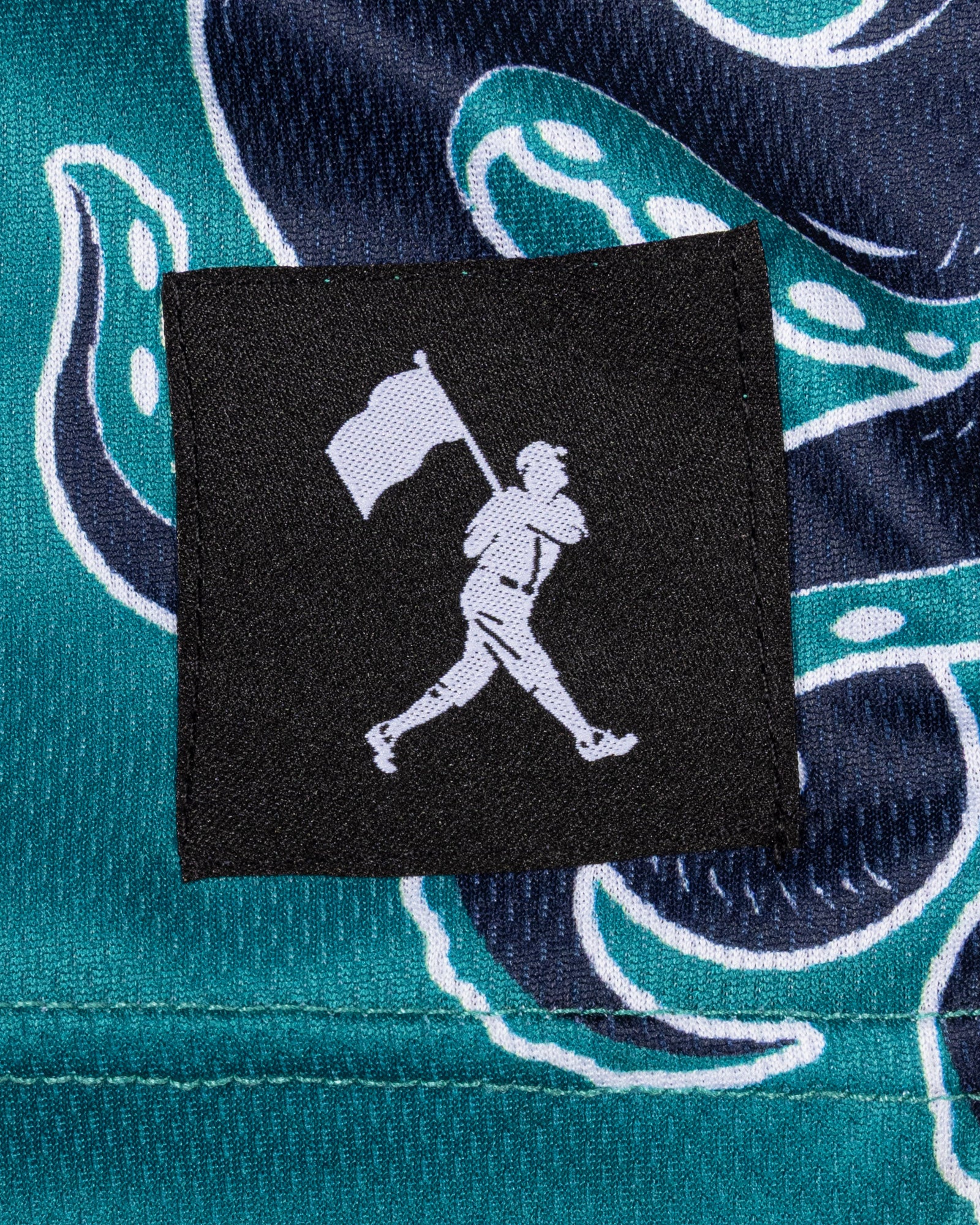 Mariners Monster Diamond Air Mesh Shorts (Teal) - Seattle Mariners - Image 3