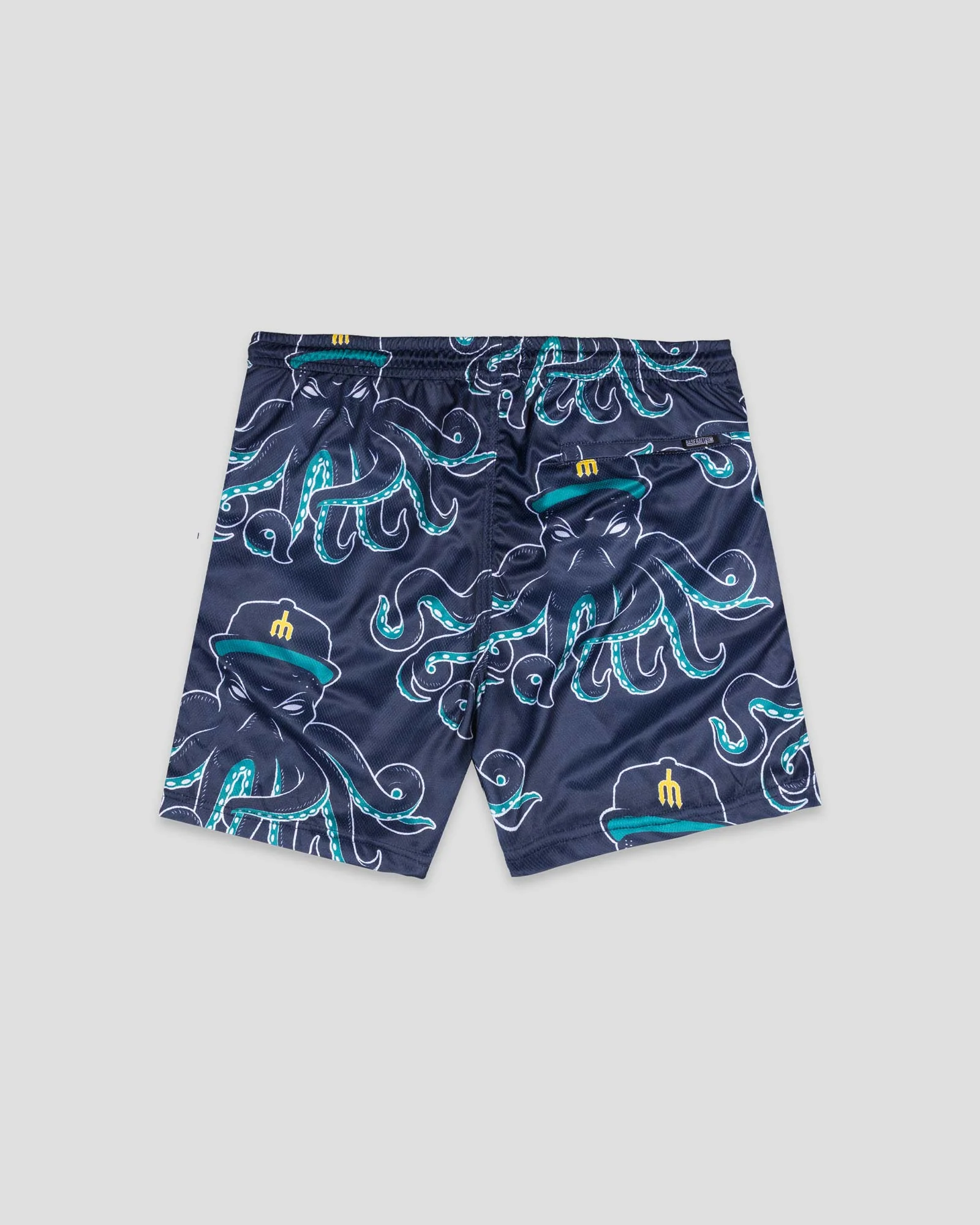 Mariners Monster Diamond Air Youth Mesh Shorts (Navy) - Seattle Mariners - Image 2