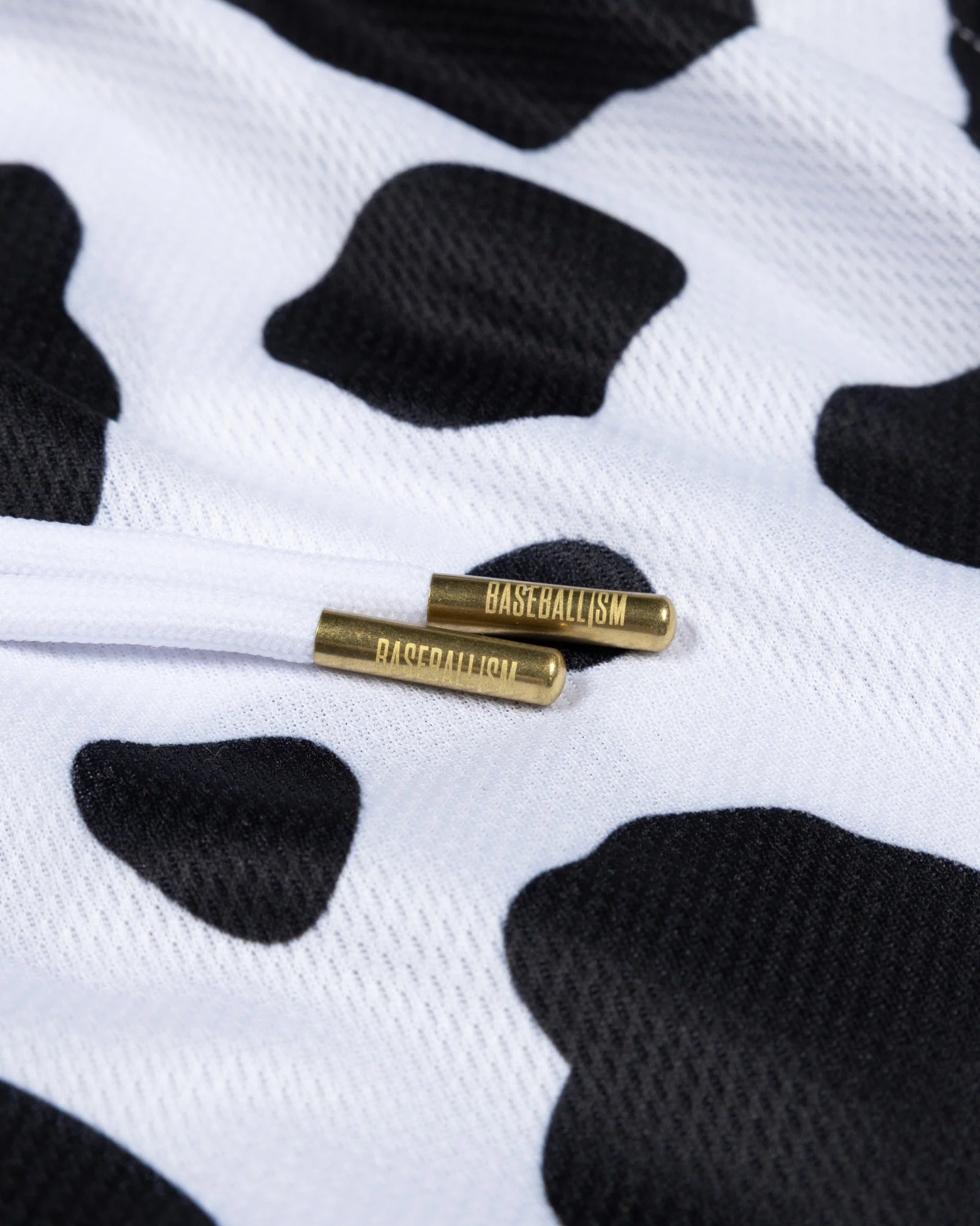 Moo Milk Cow Print Diamond Air Mesh Shorts (Black) - Youth - Image 3