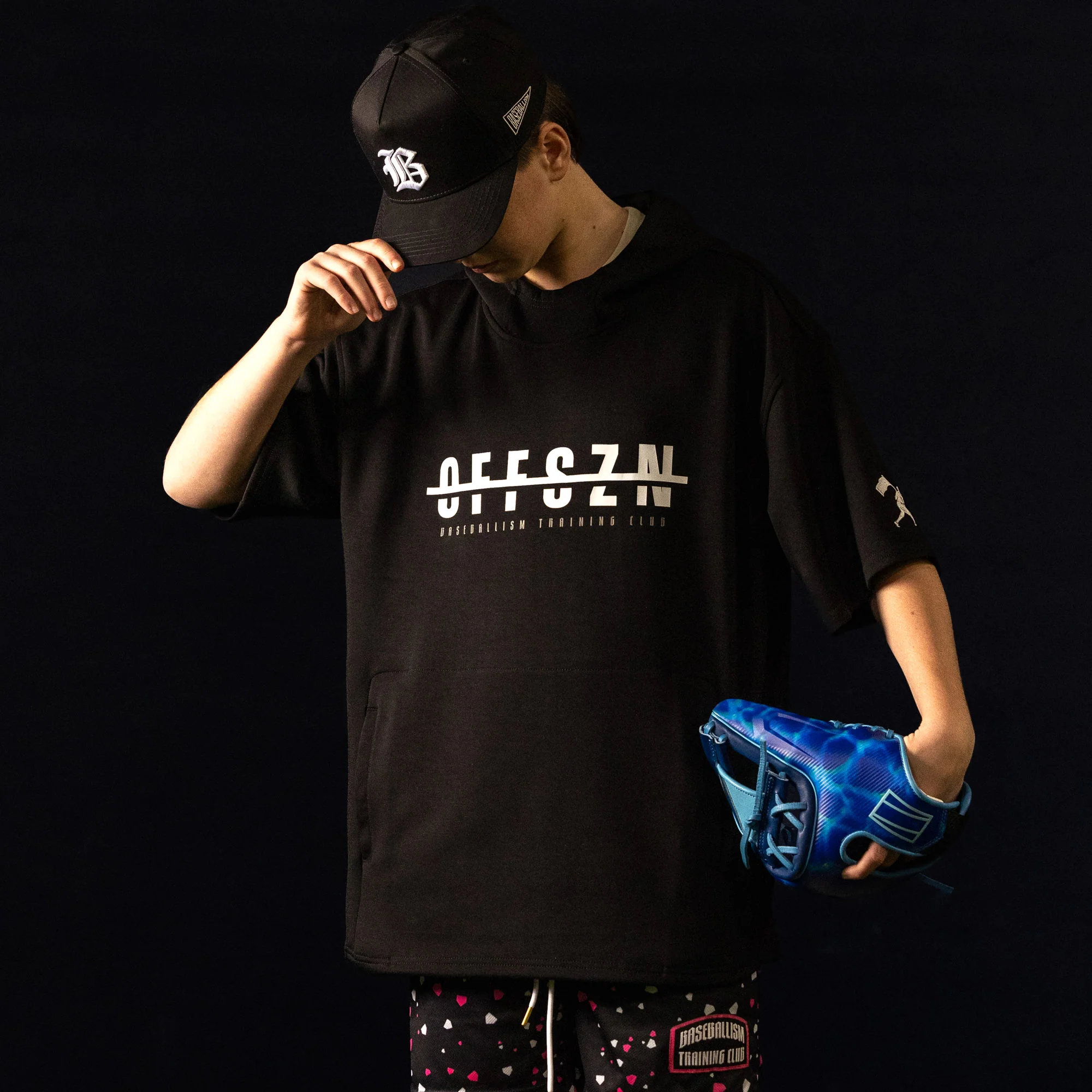 No Off SZN AeroFleece Short Sleeve Hoodie (Black) - Youth - Image 3