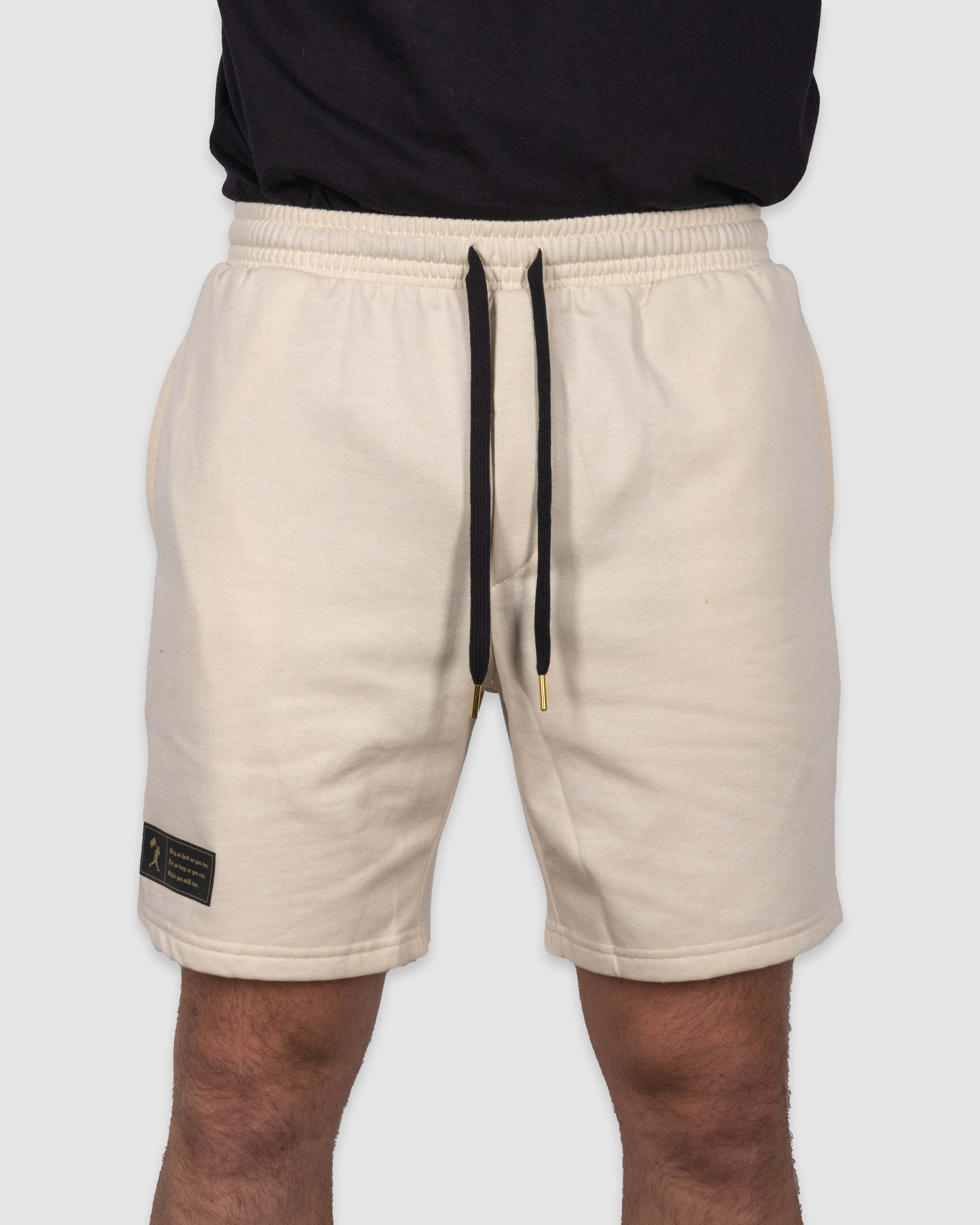 Play Hard Comfort Sweat Shorts - Cream - Image 2