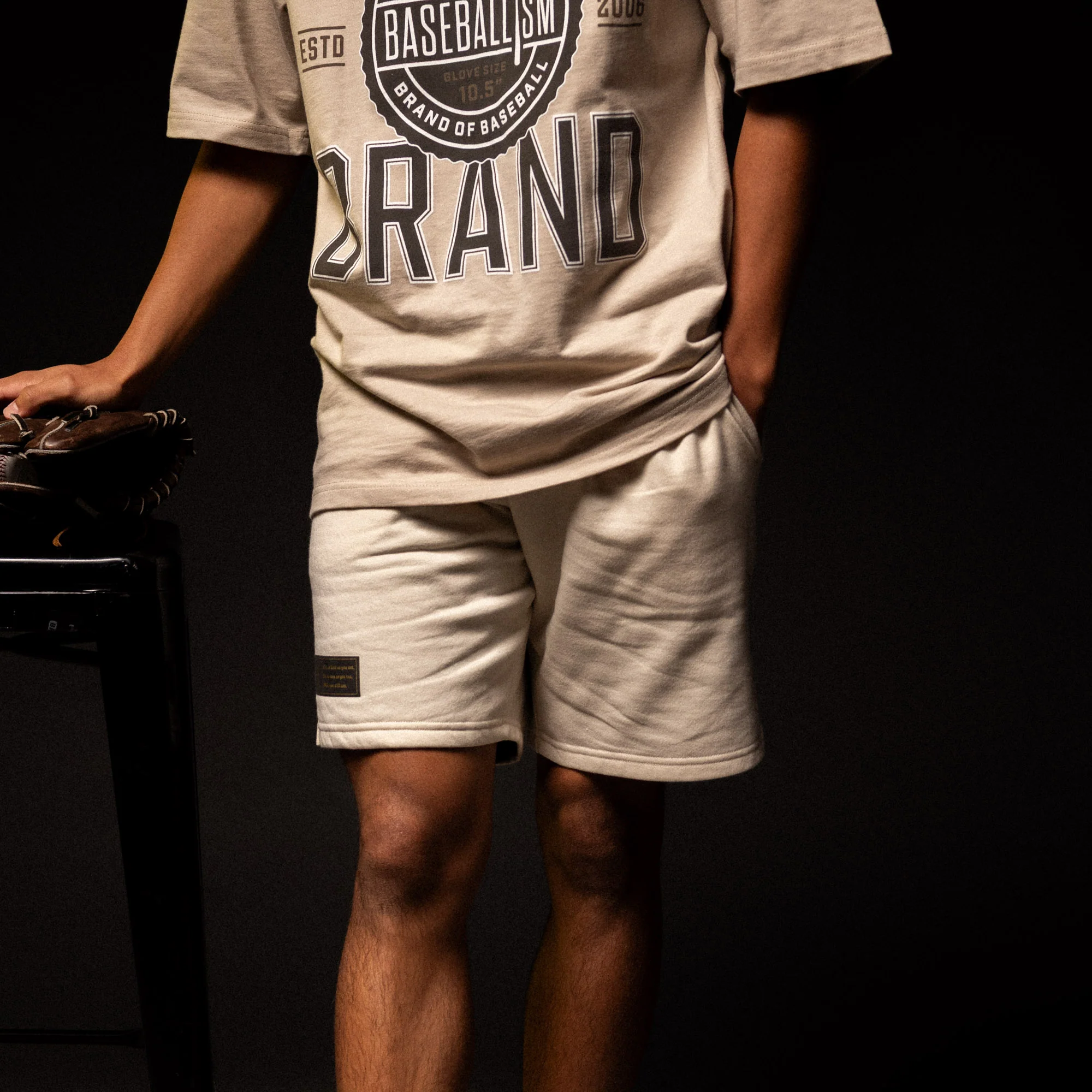 Play Hard Comfort Sweat Shorts - Cream - Image 7