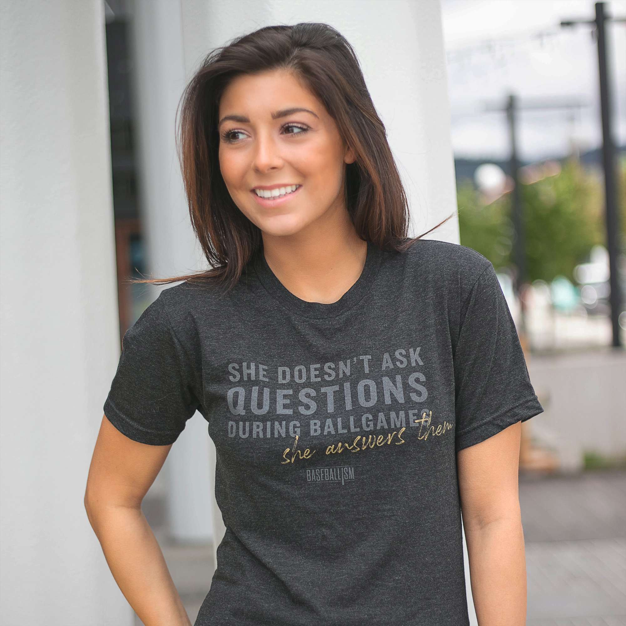 She Answers Them - Warm-Up Tee - Image 5