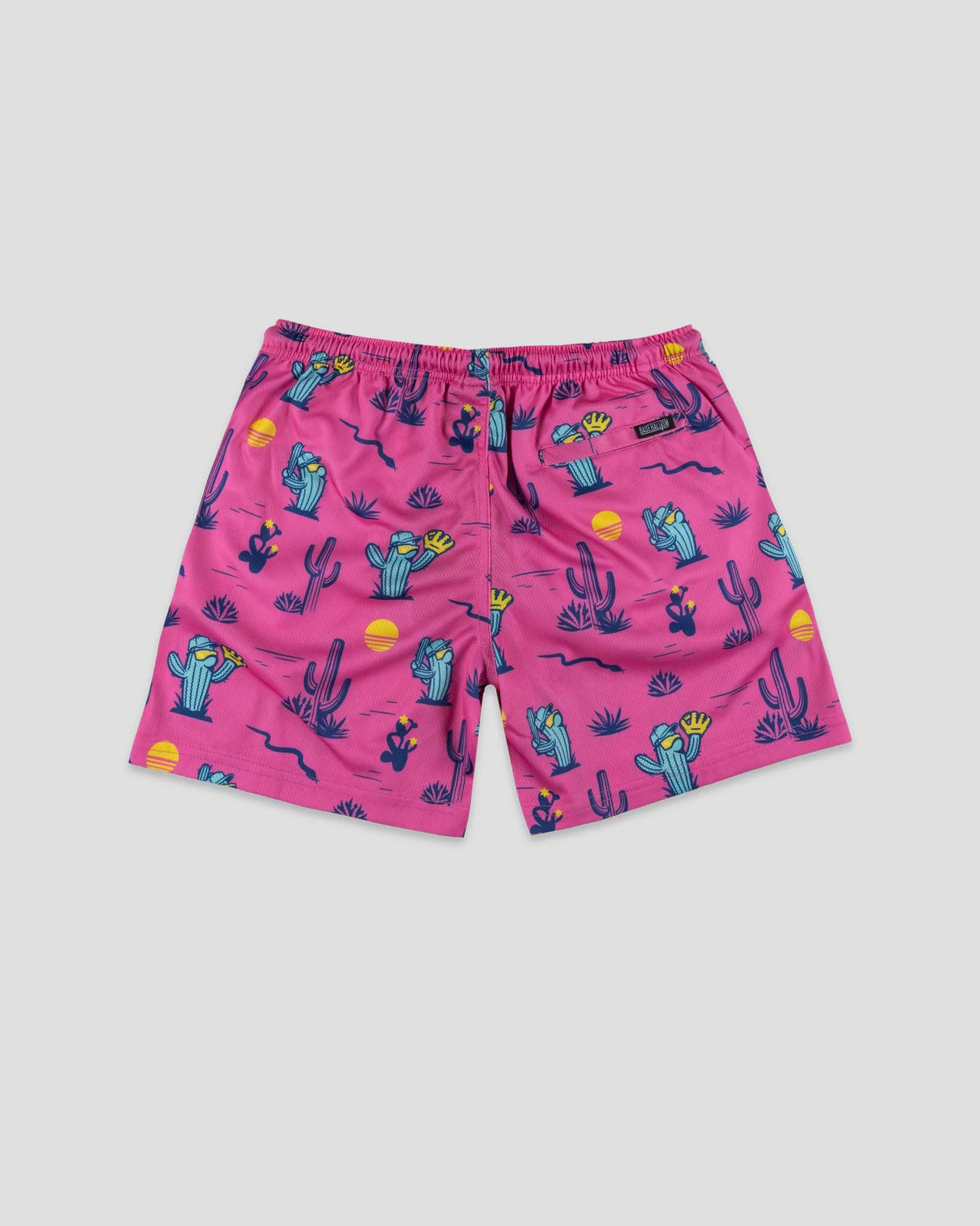 Spring Ball Cactus Diamond Air Mesh Shorts (Pink) - Youth - Image 2