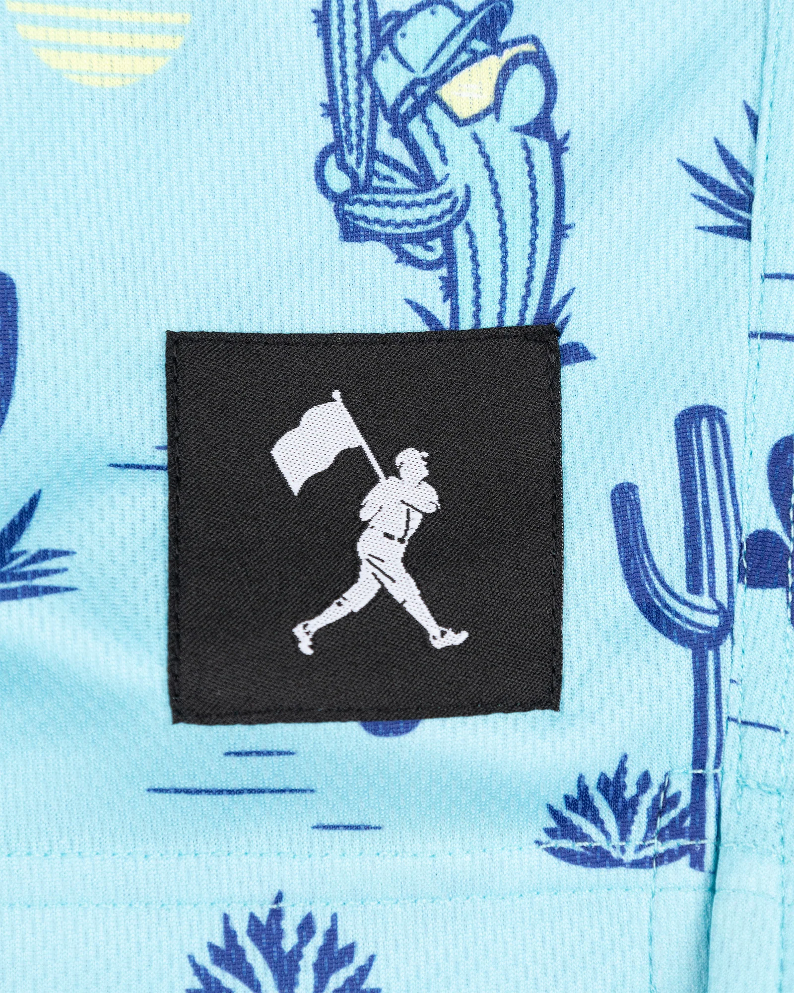 Spring Ball Cactus Diamond Air Mesh Shorts (Teal) - Youth - Image 3