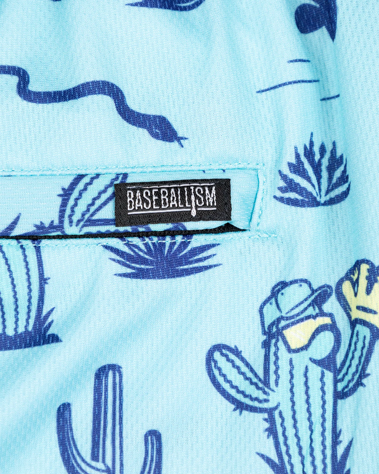 Spring Ball Cactus Diamond Air Mesh Shorts (Teal) - Youth - Image 5