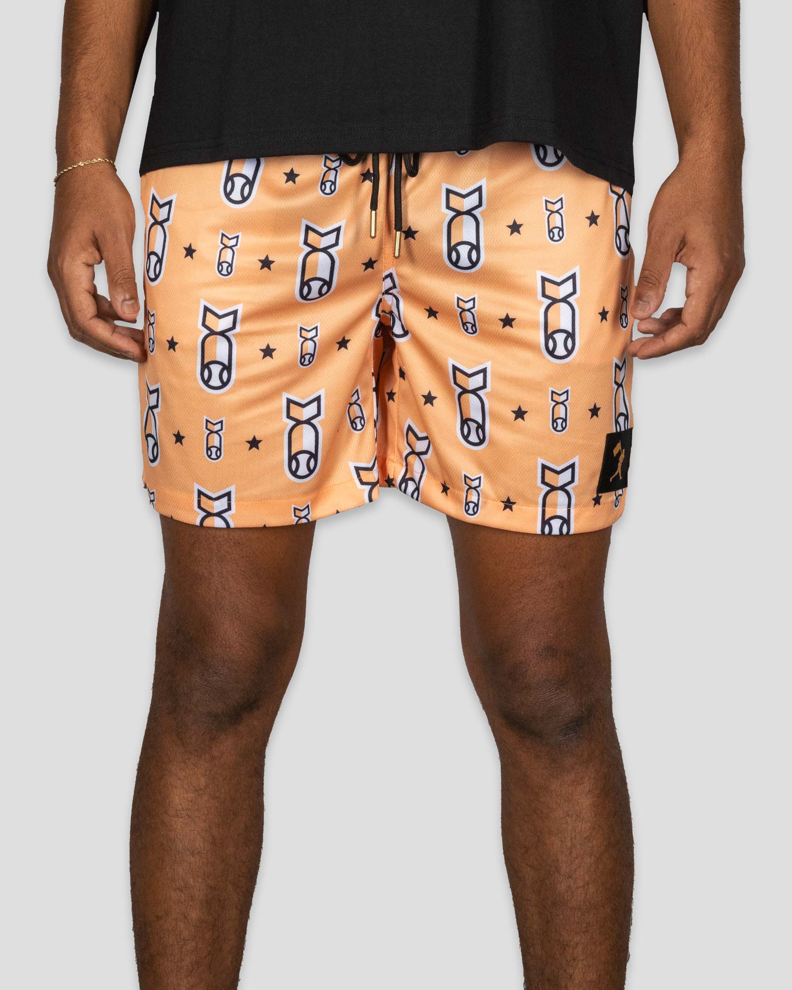 Stay Humble Drop Bombs Diamond Air Mesh Shorts - Image 2
