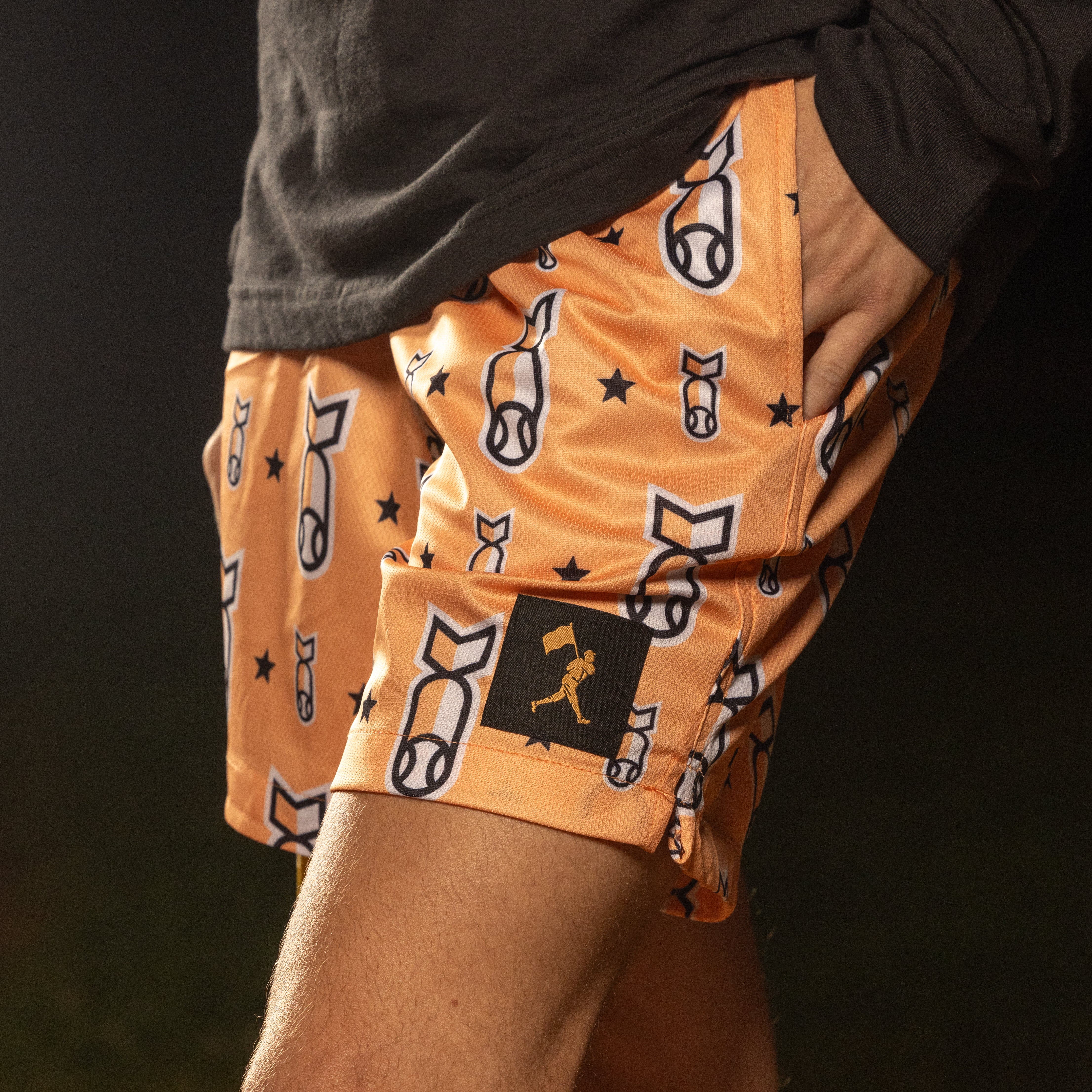 Stay Humble Drop Bombs Diamond Air Mesh Shorts - Youth - Image 7