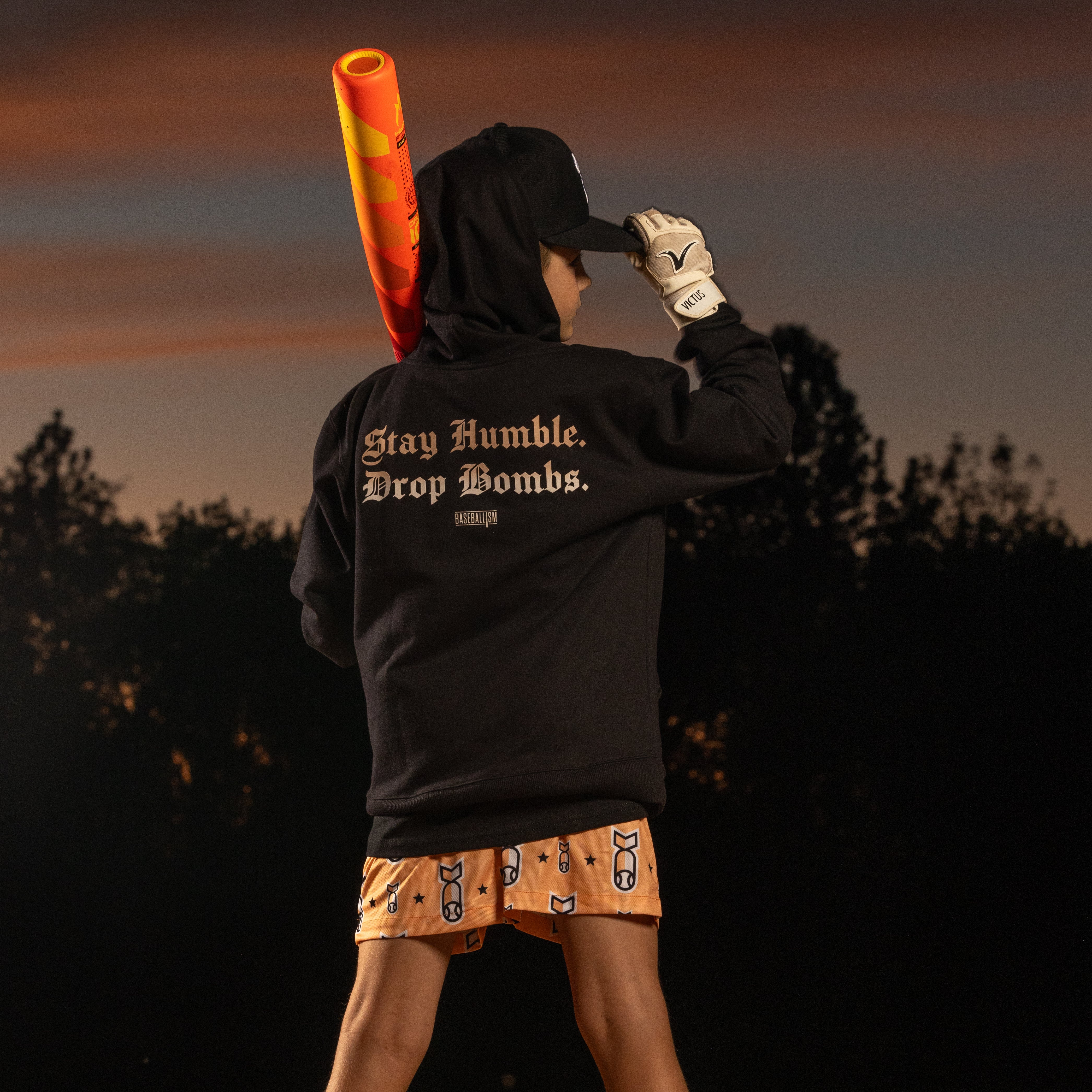 Stay Humble Drop Bombs Hoodie - Youth - Image 5