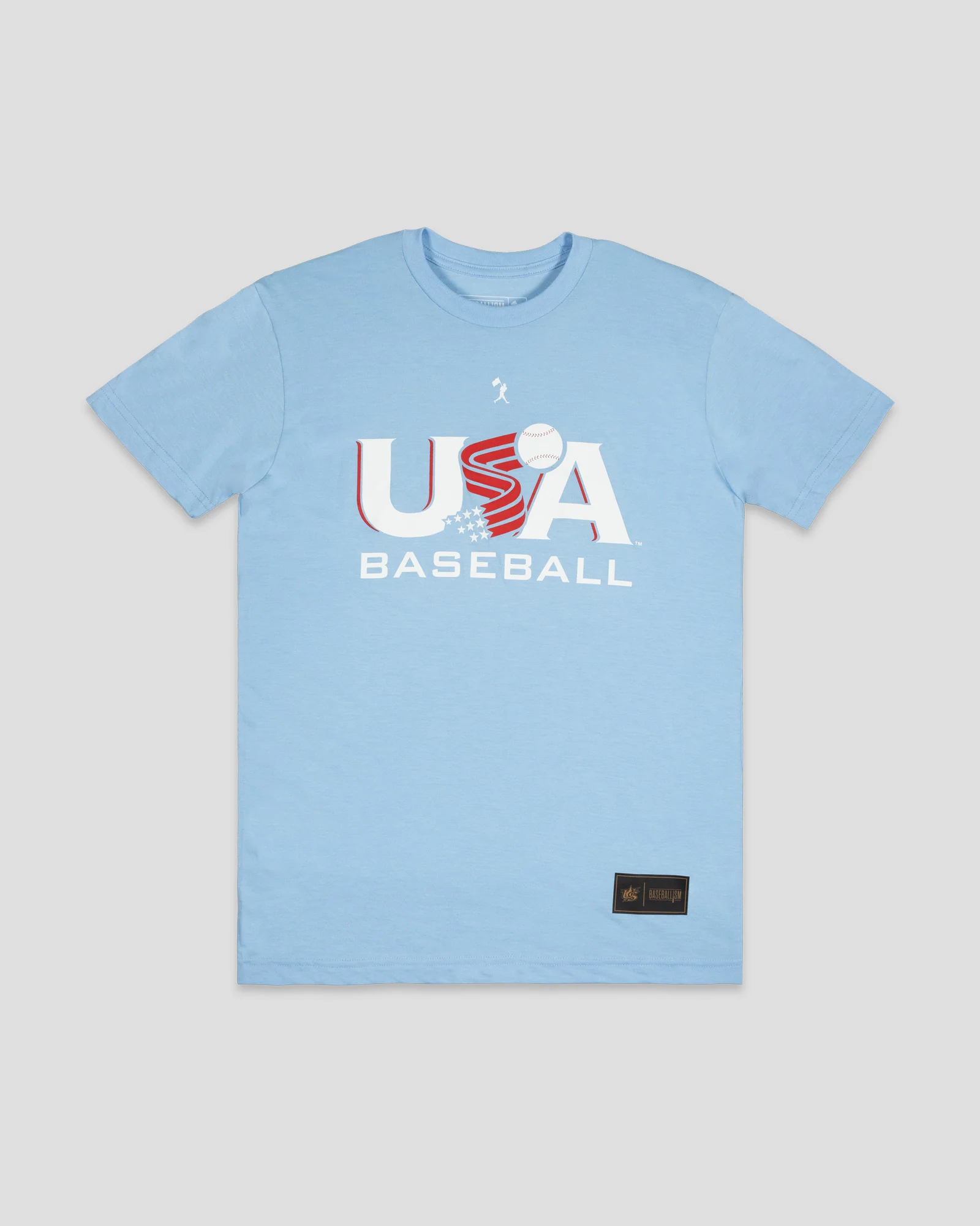 Traditional T-Shirt (Light Blue) - Baseballism x USA Baseball