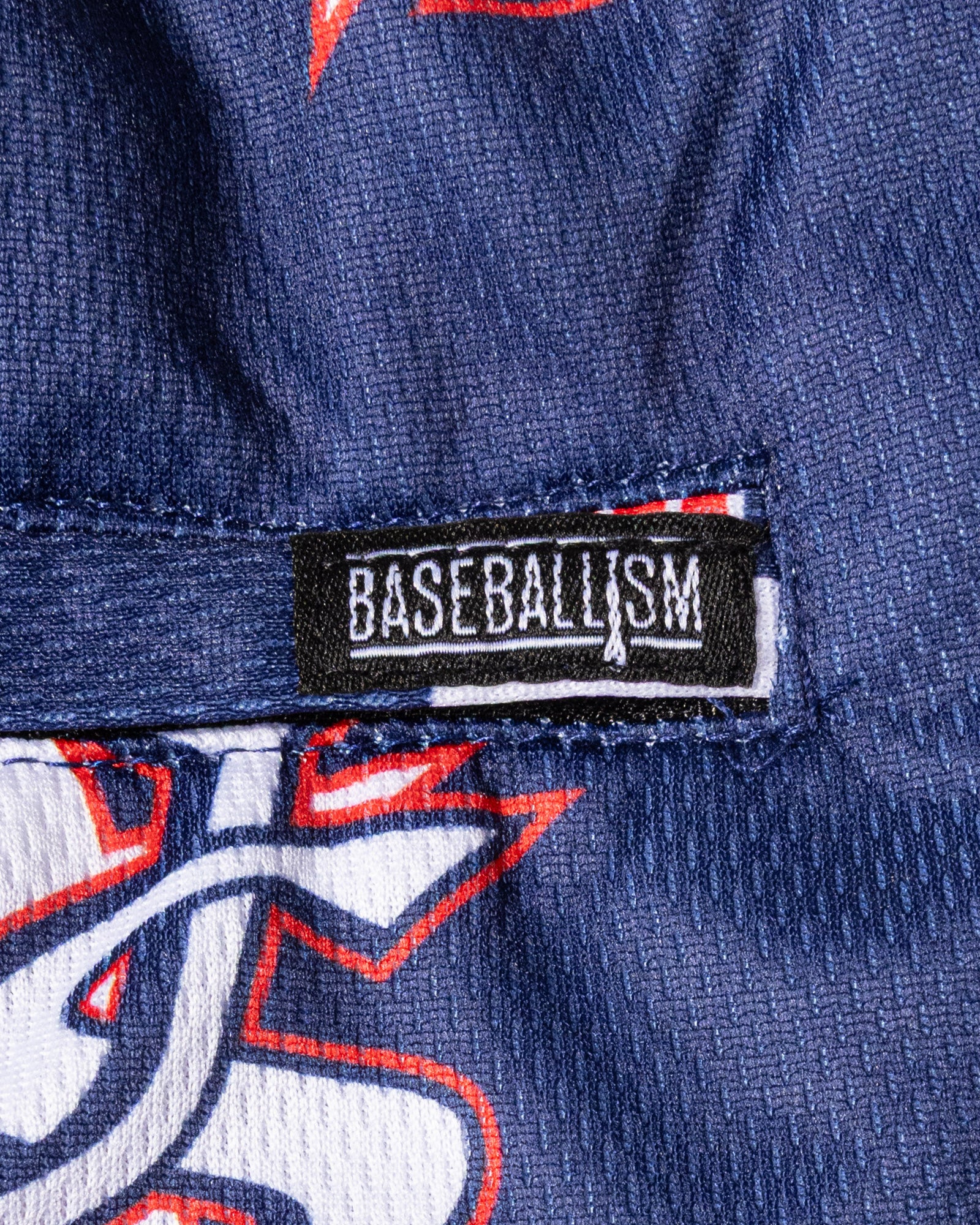 USA Pattern Diamond Air Mesh Shorts (Navy) - Baseballism x USA Baseball - Image 6