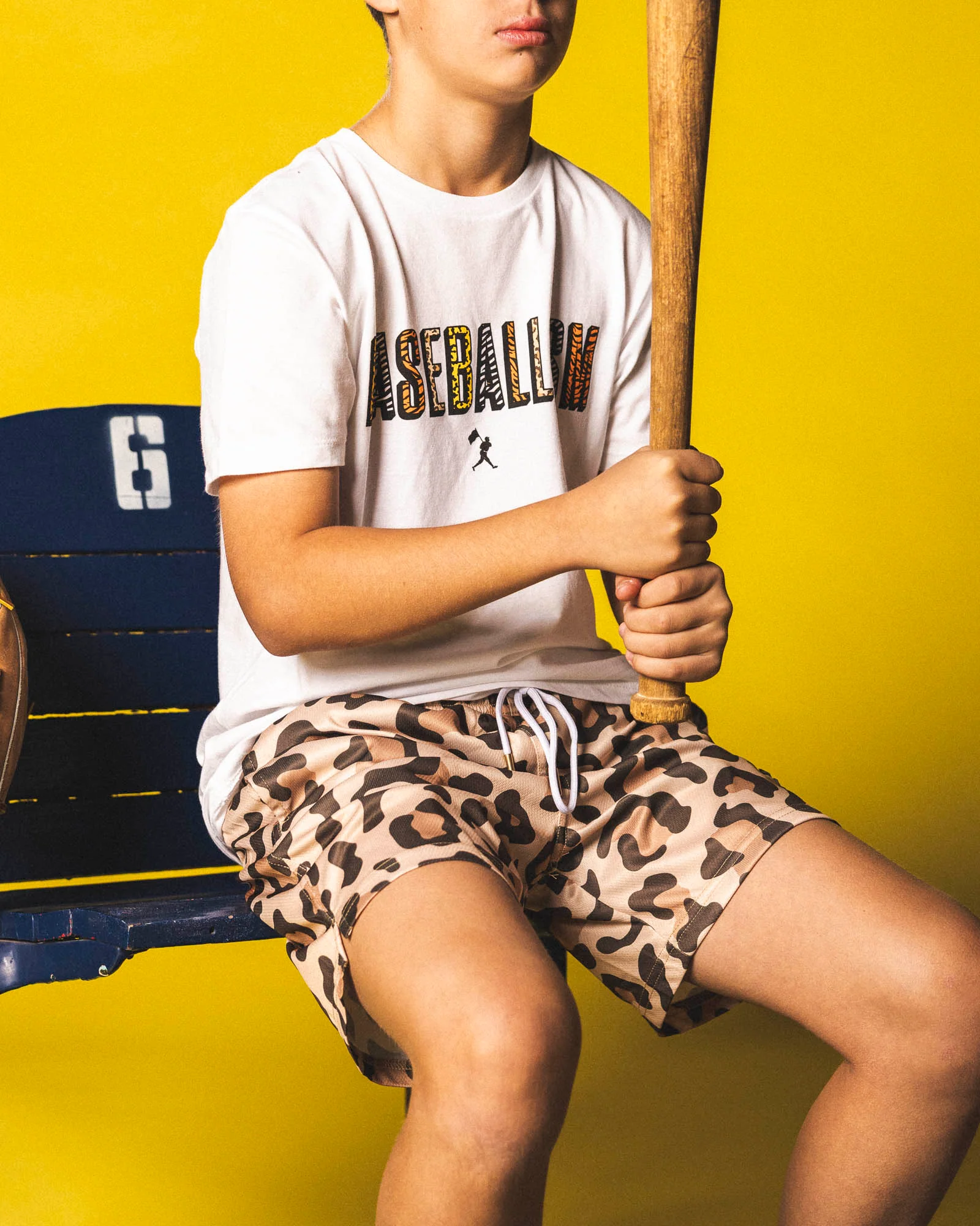 Wild Pitch Diamond Air Mesh Shorts (Leopard) - Youth - Image 6