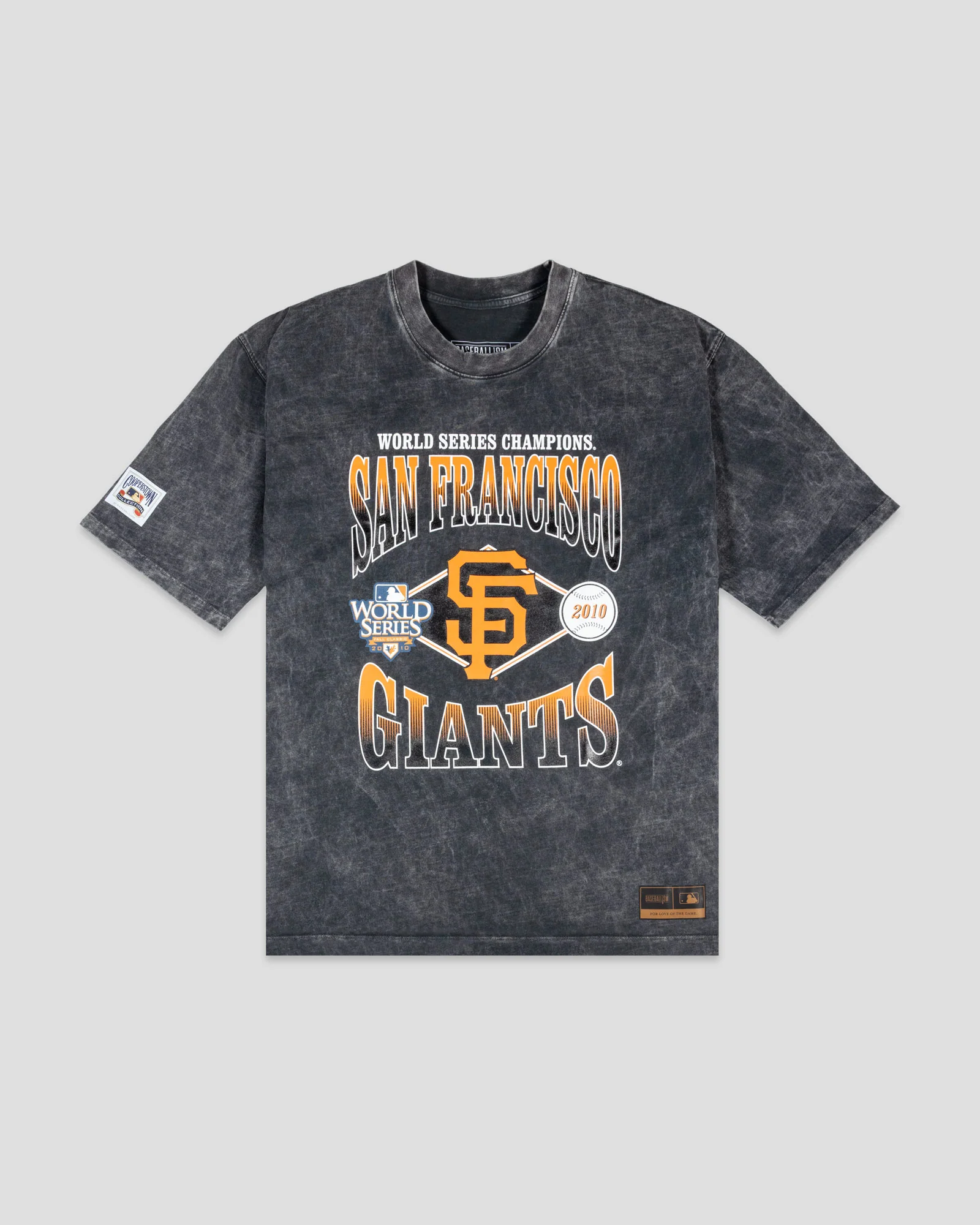 World Series 2010 Vintage Relaxed Fit T-Shirt (Black Acid Wash) - San Francisco Giants