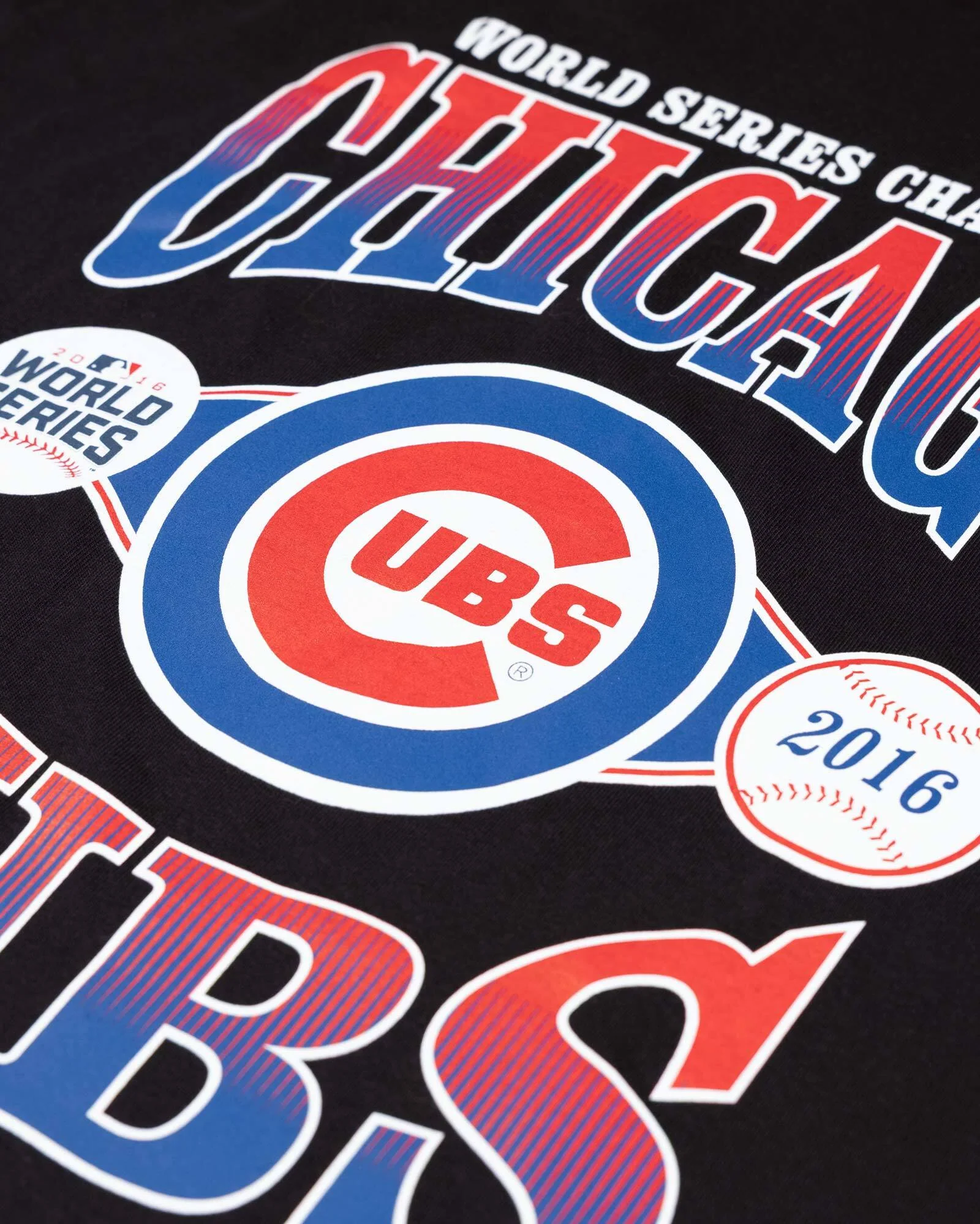 World Series 2016 Vintage Relaxed Fit (Black) - Chicago Cubs - Image 2