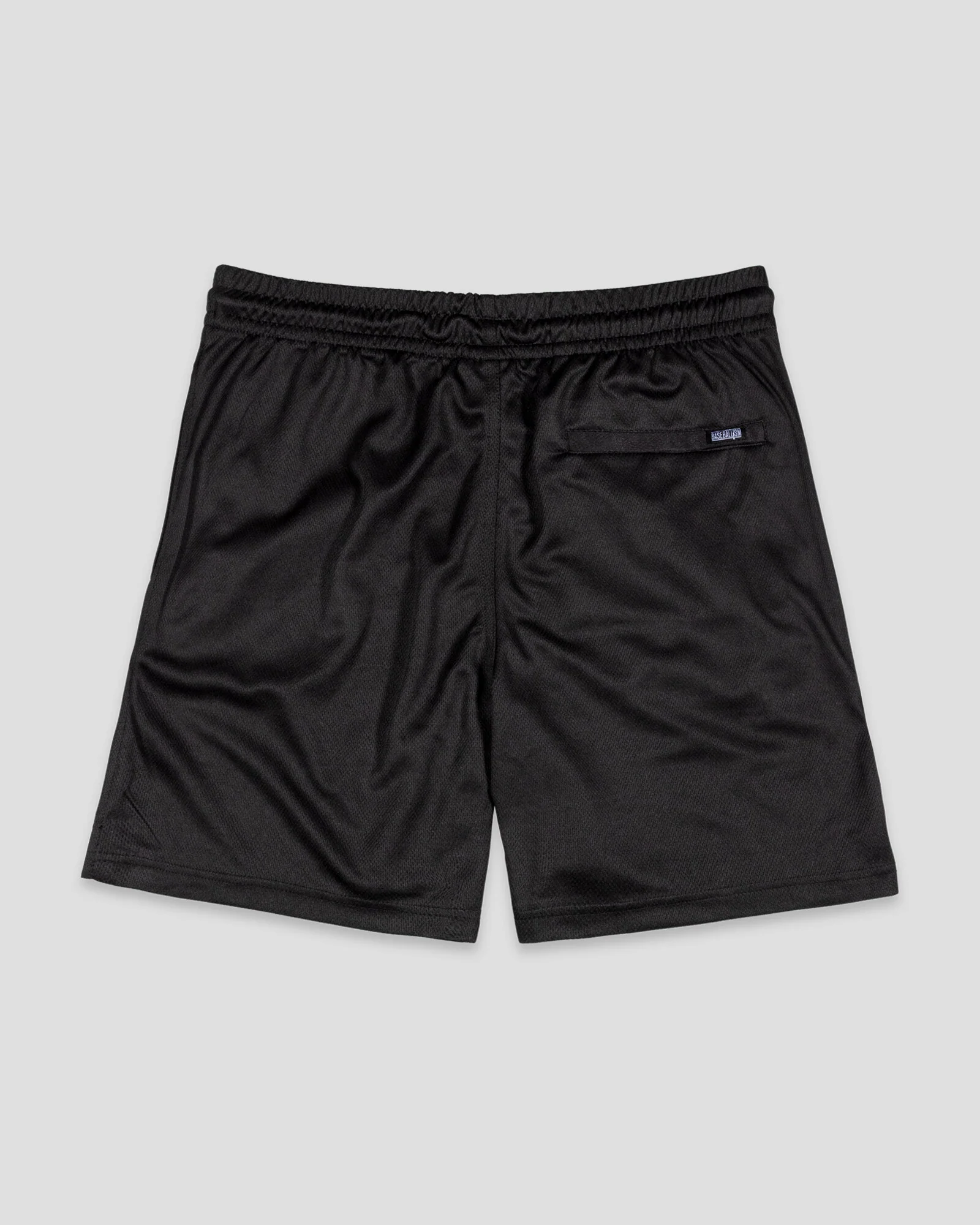 Yuvi Branded Diamond Air Mesh Shorts - Black - Image 2