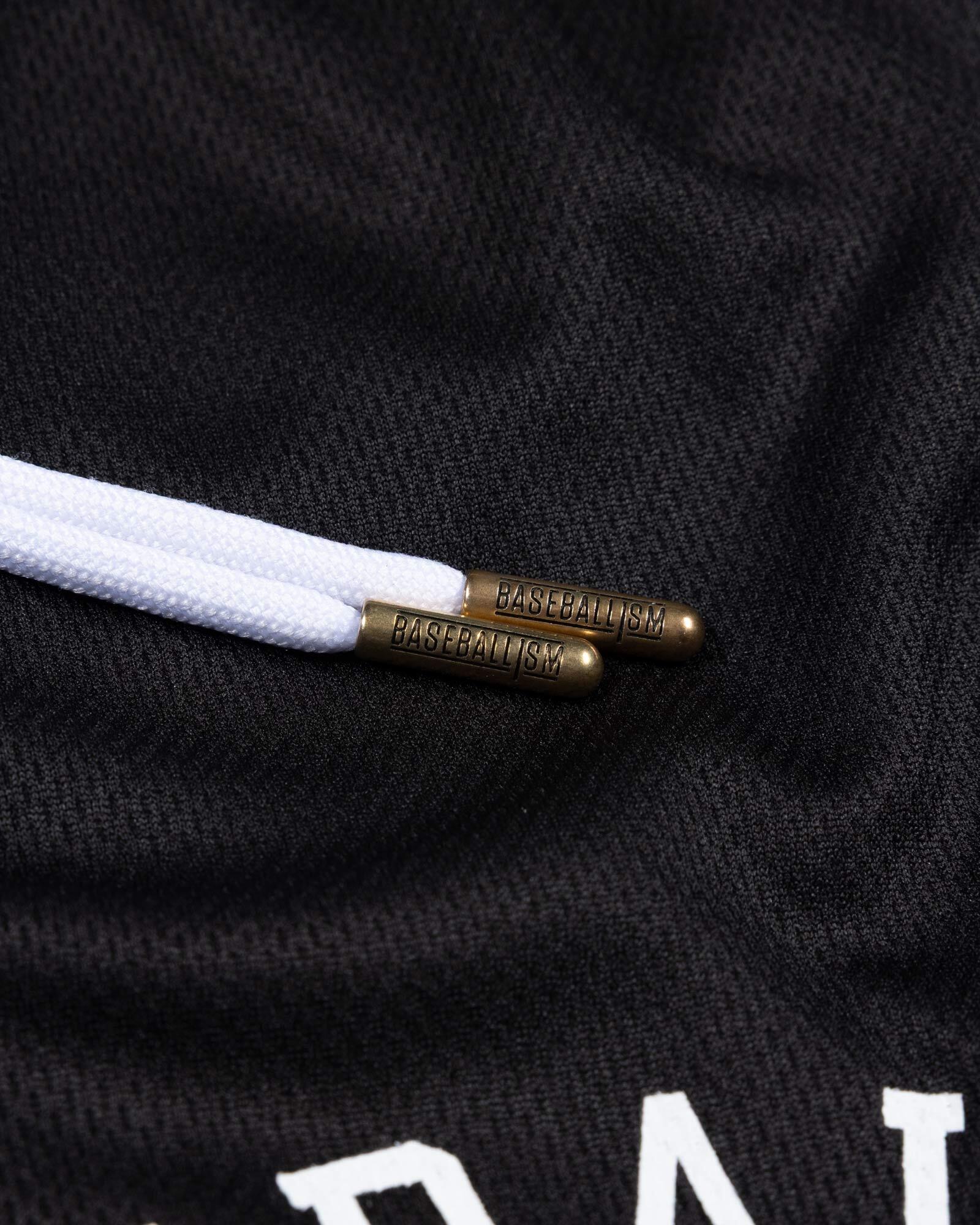 Yuvi Branded Diamond Air Mesh Shorts - Black - Image 4