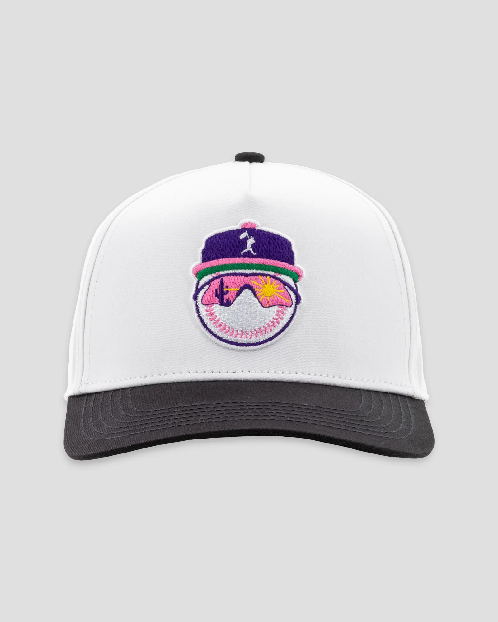 Yuvi Five Panel Cap - Black and White - Image 2