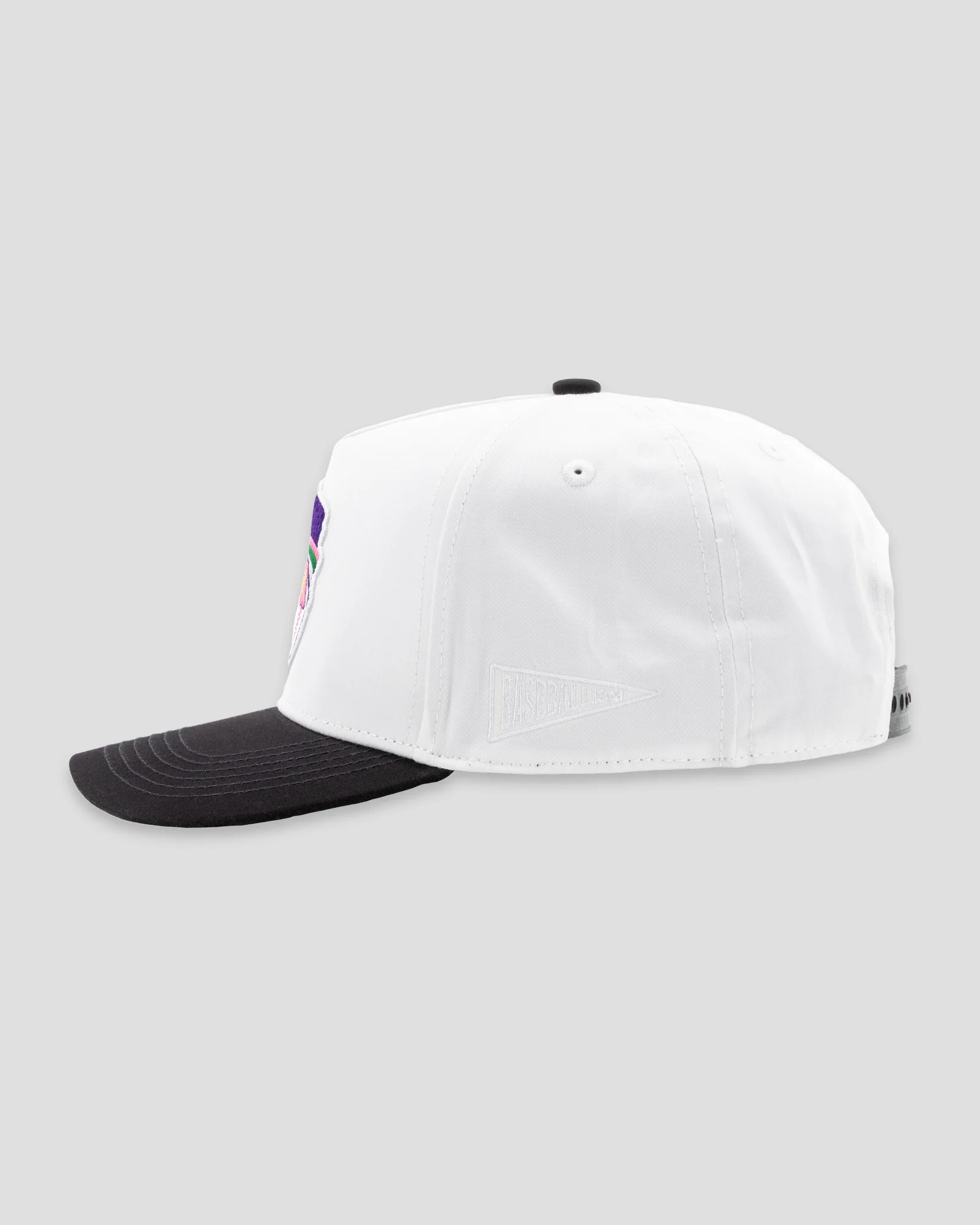 Yuvi Five Panel Cap - Black and White - Image 3