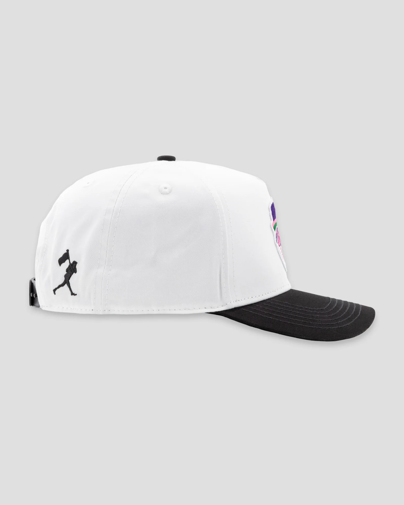 Yuvi Five Panel Cap - Black and White - Image 5