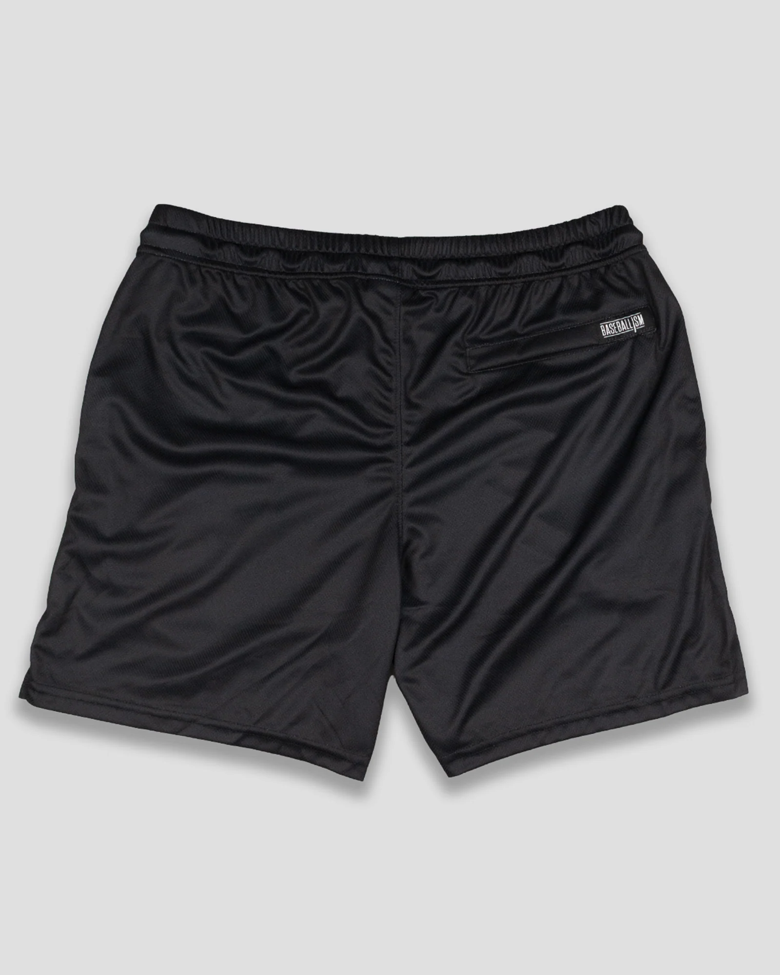 Yuvi Retro Baseballism Diamond Air Mesh Shorts - Black - Image 2
